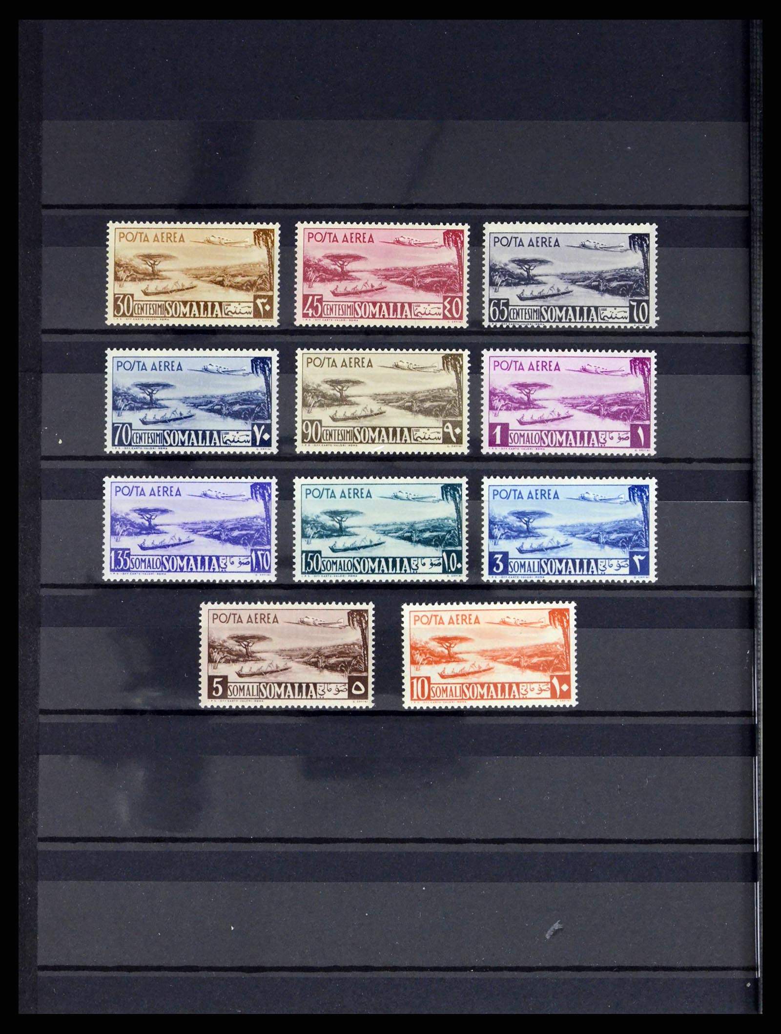 38114 0018 - Postzegelverzameling 38114 Italiaanse koloniën luchtpost 1933-1936.