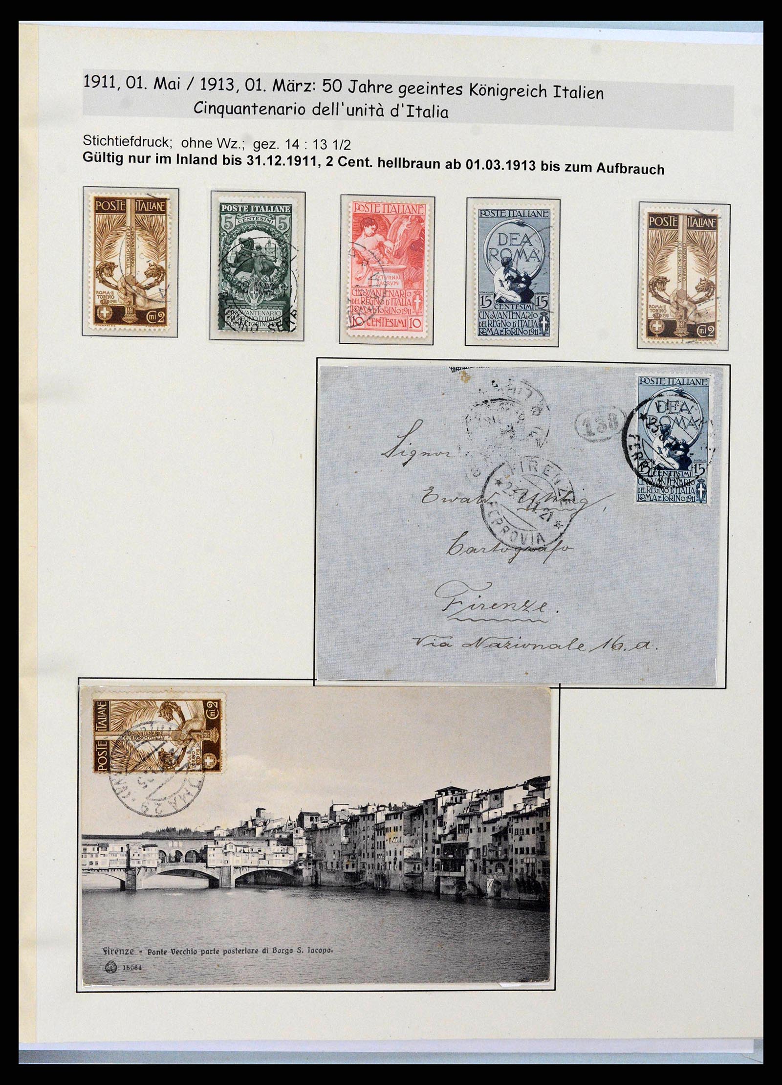38115 0002 - Postzegelverzameling 38115 Italië 1910-1942.