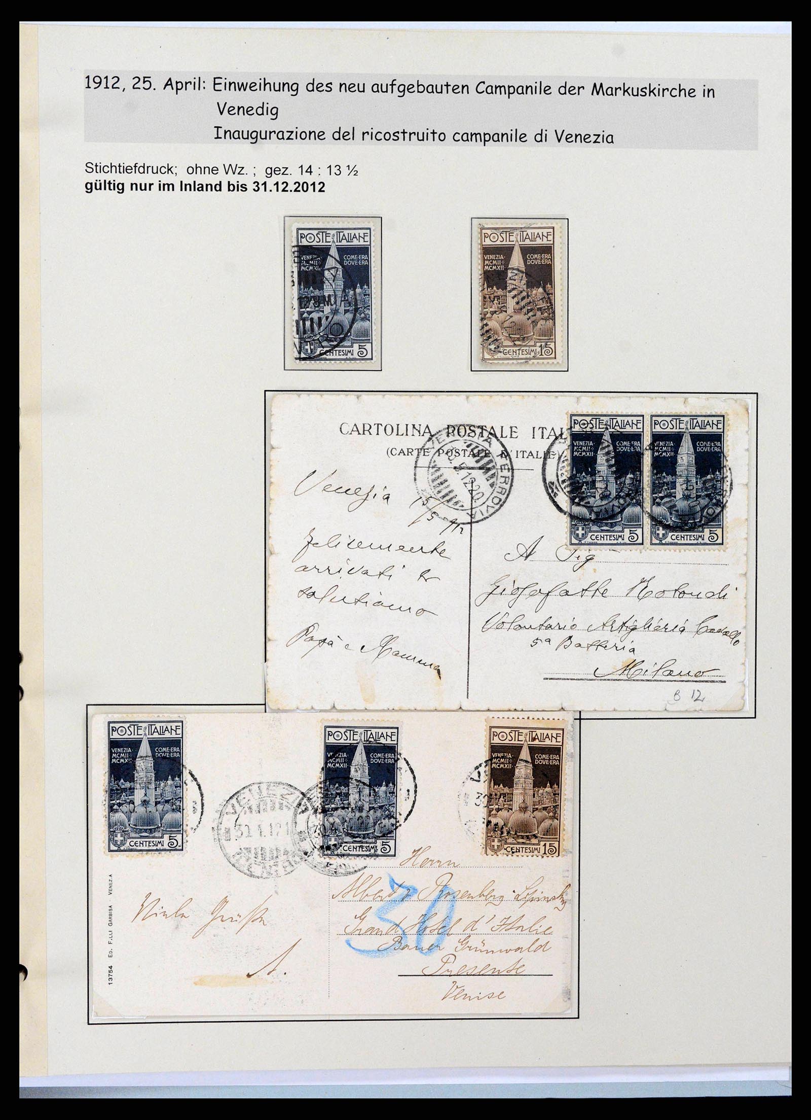 38115 0005 - Postzegelverzameling 38115 Italië 1910-1942.
