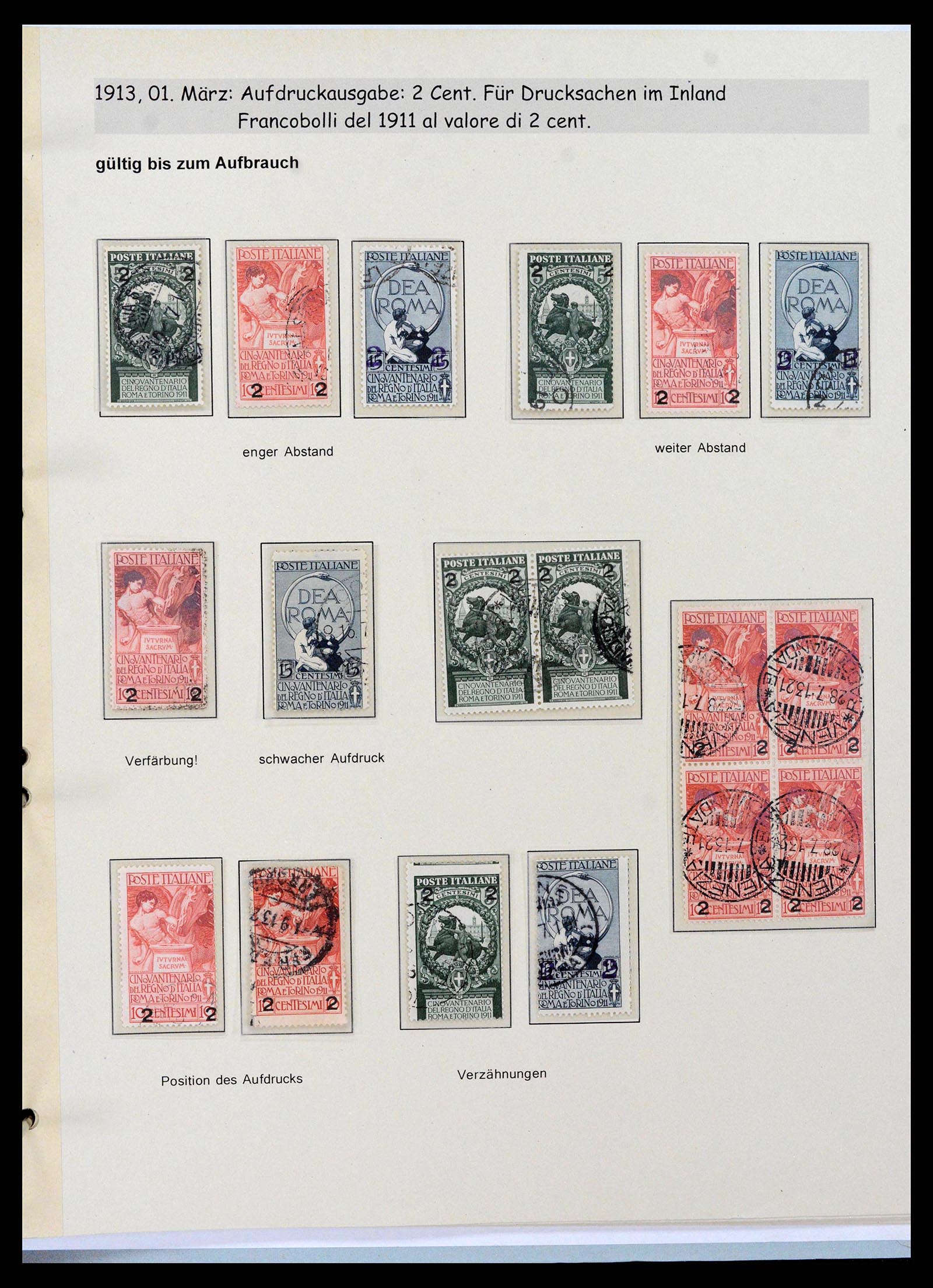 38115 0006 - Postzegelverzameling 38115 Italië 1910-1942.