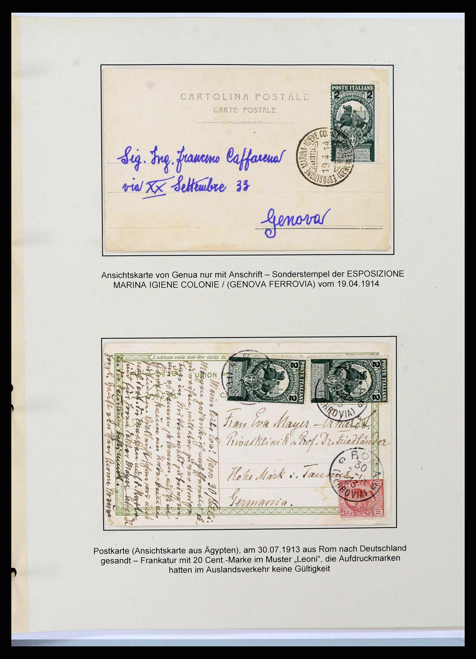 38115 0007 - Postzegelverzameling 38115 Italië 1910-1942.
