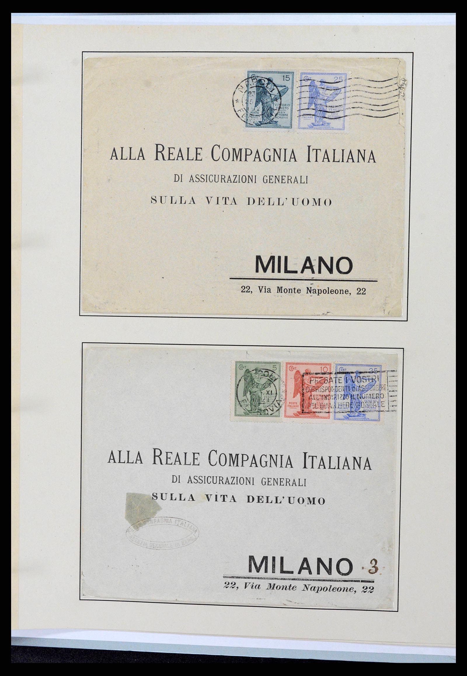 38115 0011 - Postzegelverzameling 38115 Italië 1910-1942.