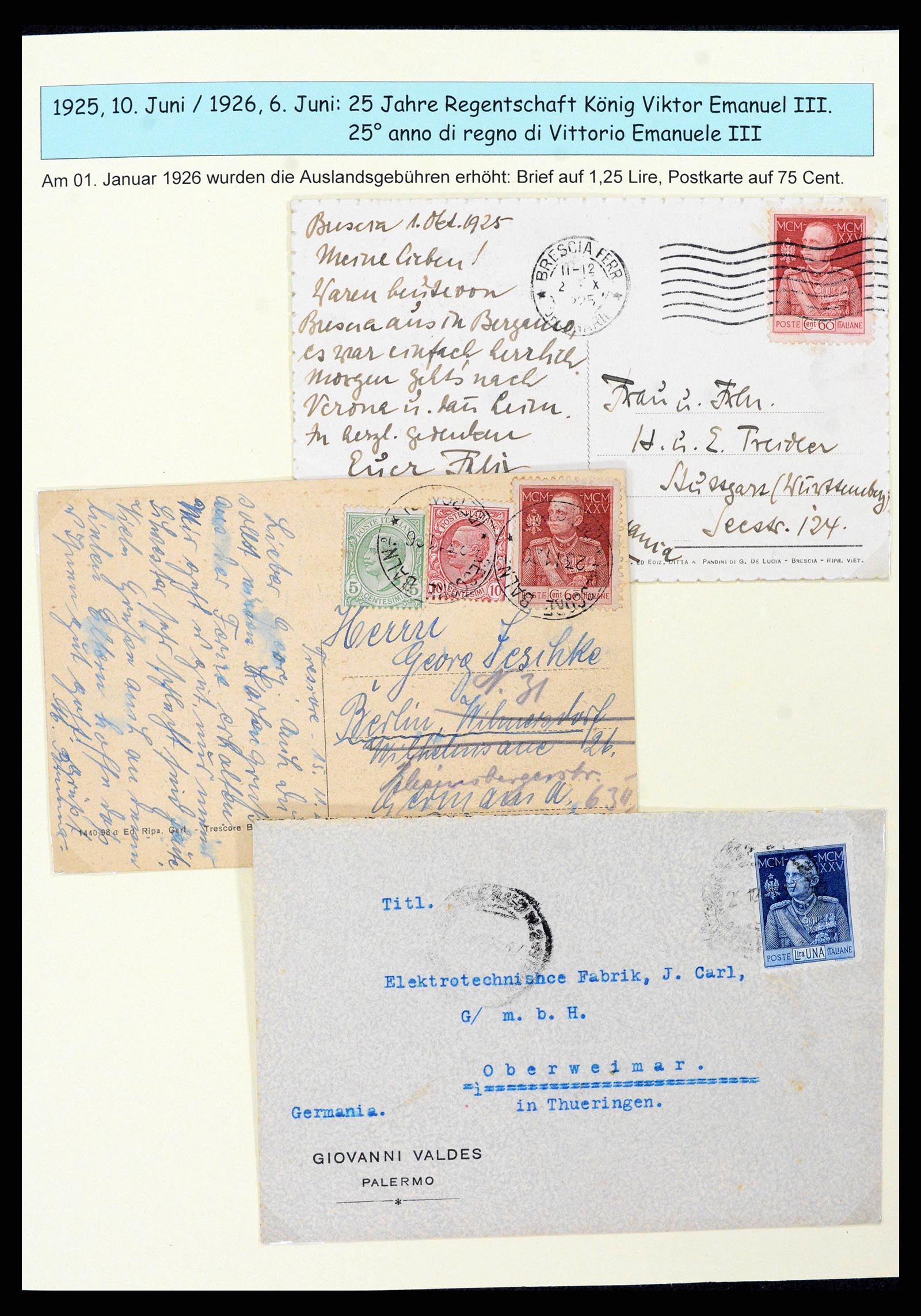 38115 0021 - Postzegelverzameling 38115 Italië 1910-1942.