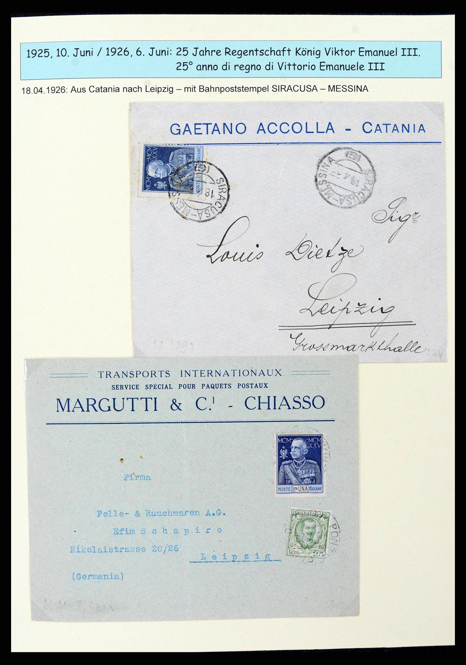 38115 0022 - Postzegelverzameling 38115 Italië 1910-1942.