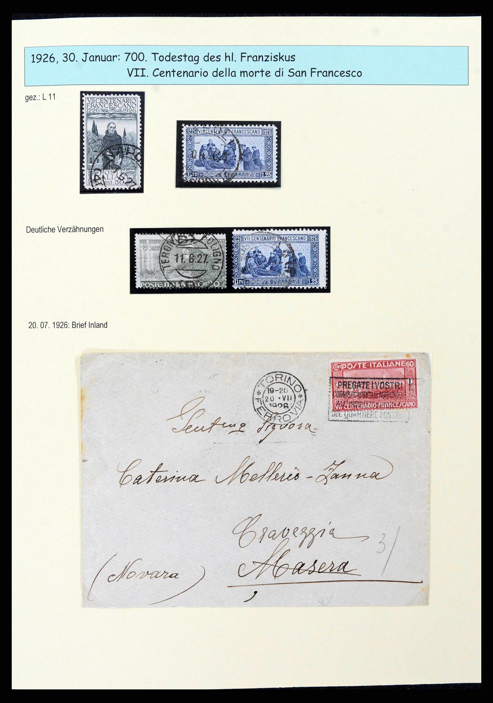 38115 0026 - Stamp collection 38115 Italy 1910-1942.