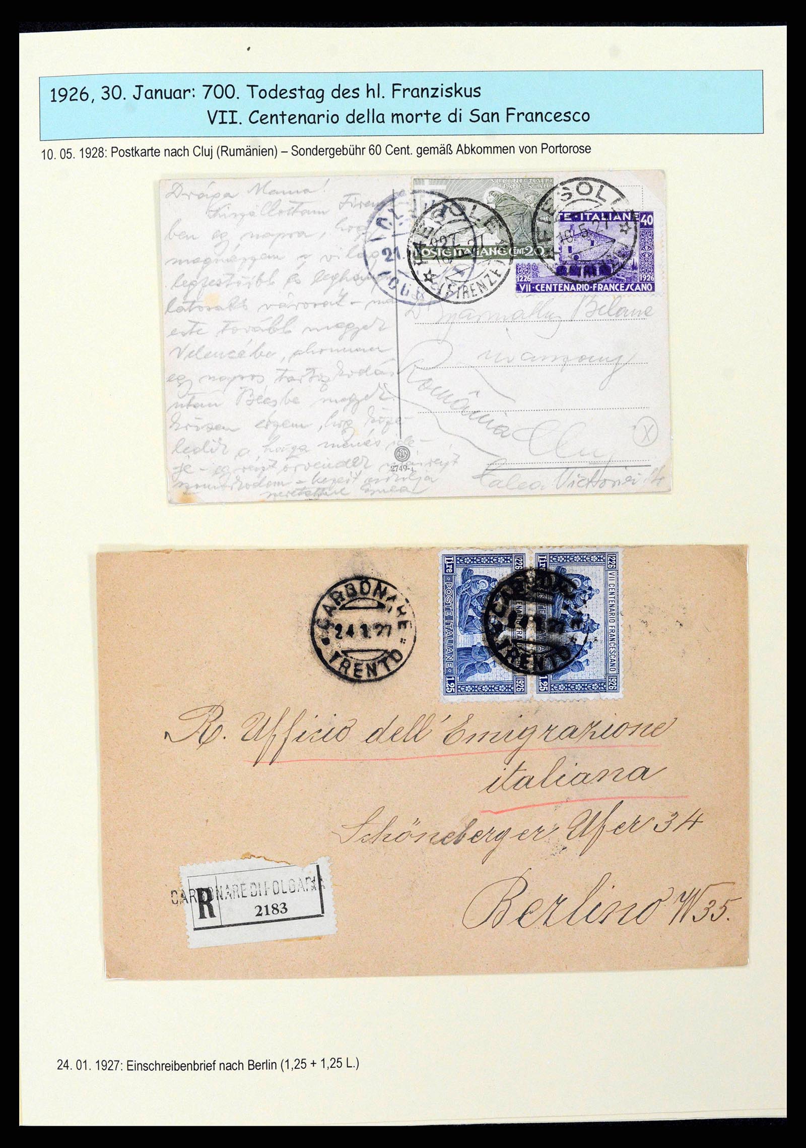 38115 0028 - Postzegelverzameling 38115 Italië 1910-1942.