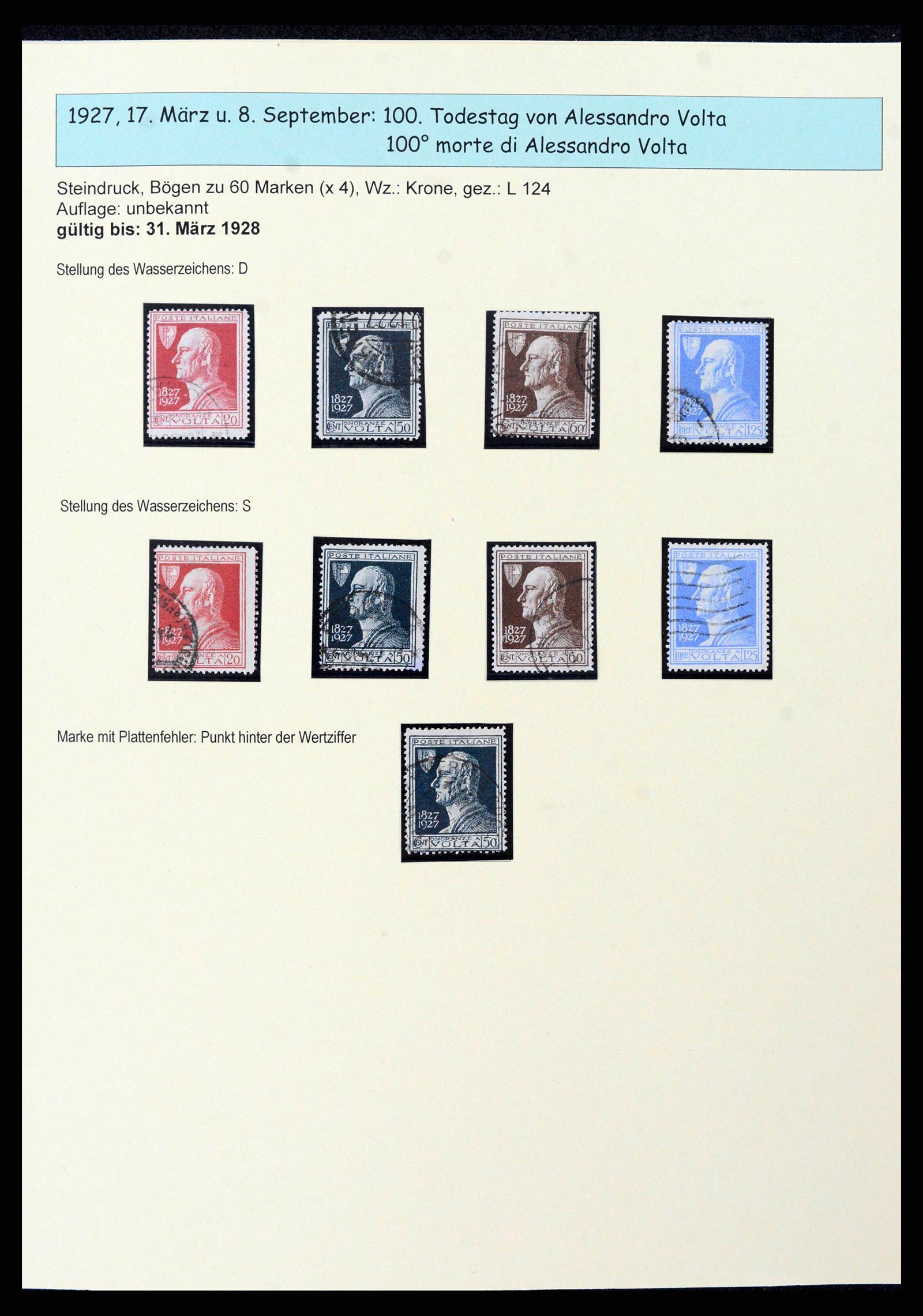38115 0031 - Postzegelverzameling 38115 Italië 1910-1942.