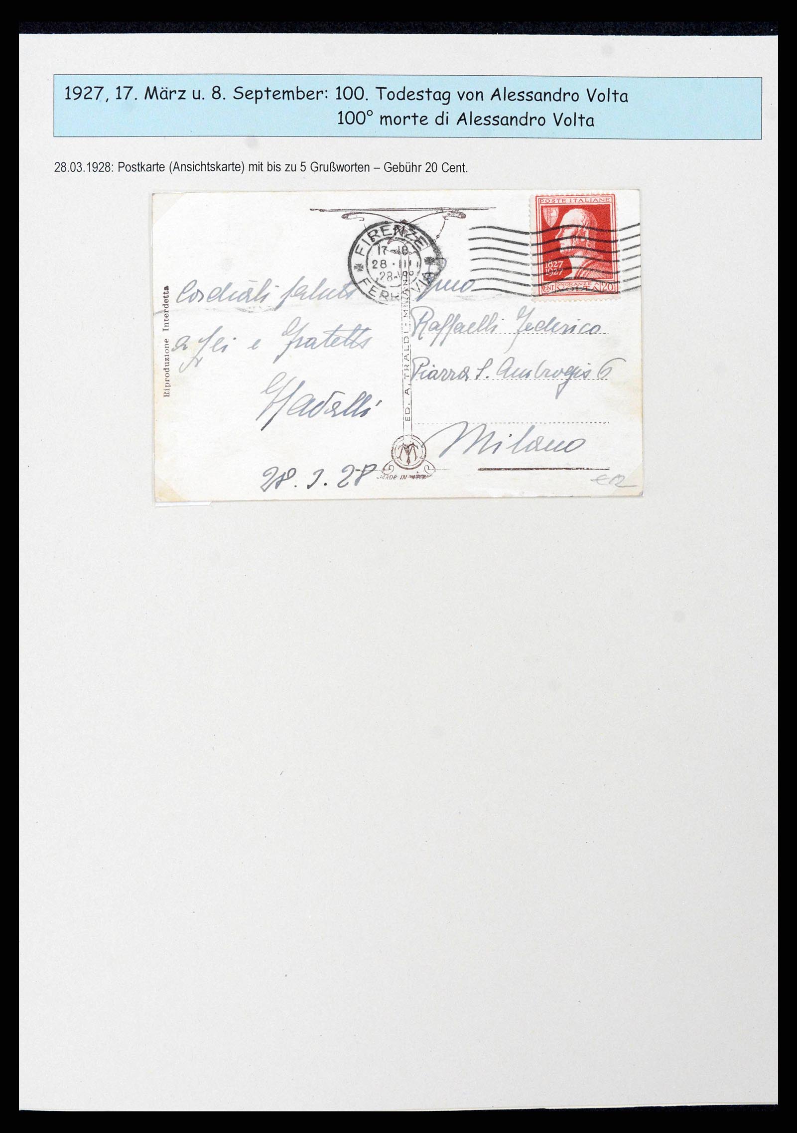 38115 0033 - Postzegelverzameling 38115 Italië 1910-1942.