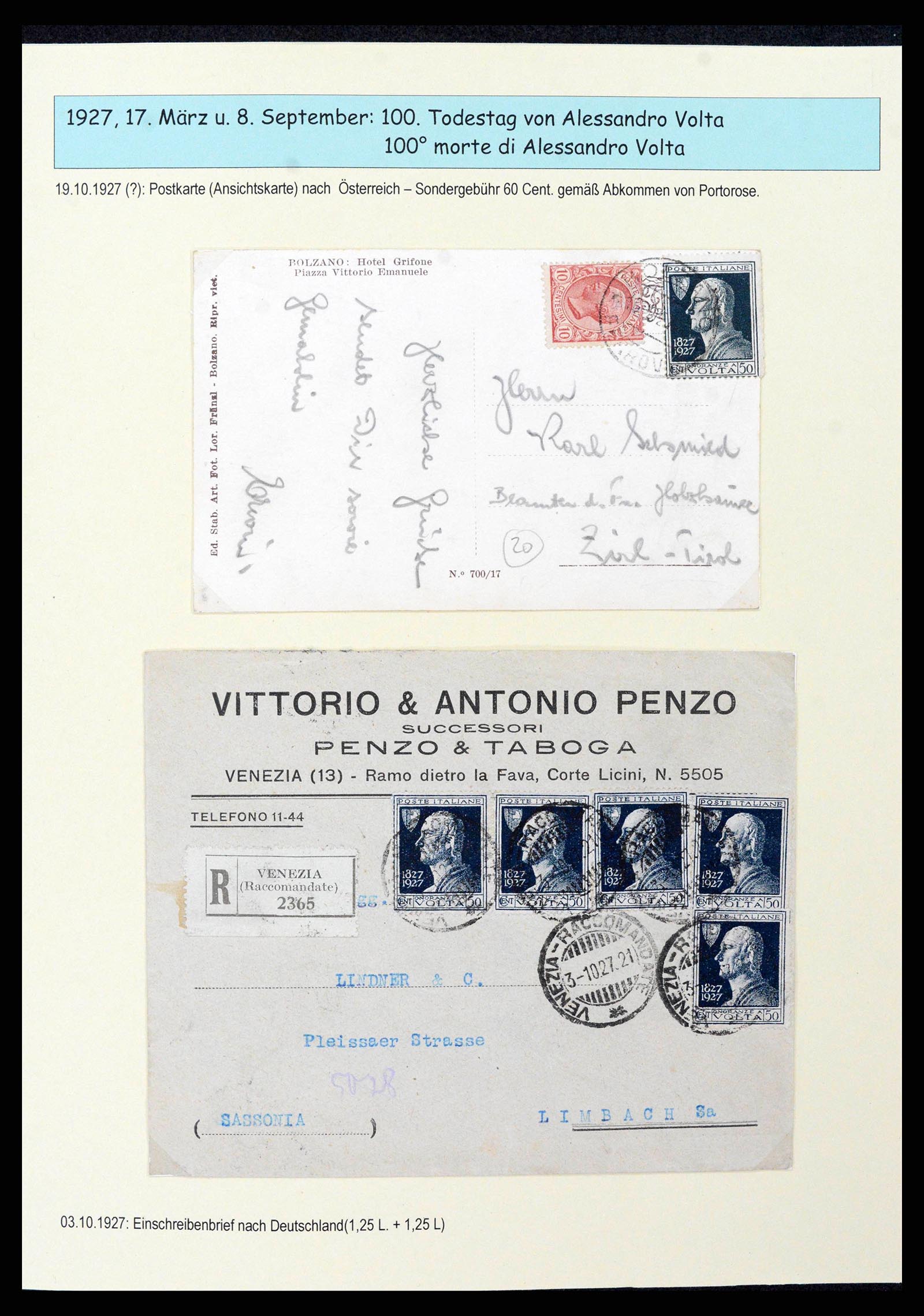 38115 0034 - Postzegelverzameling 38115 Italië 1910-1942.