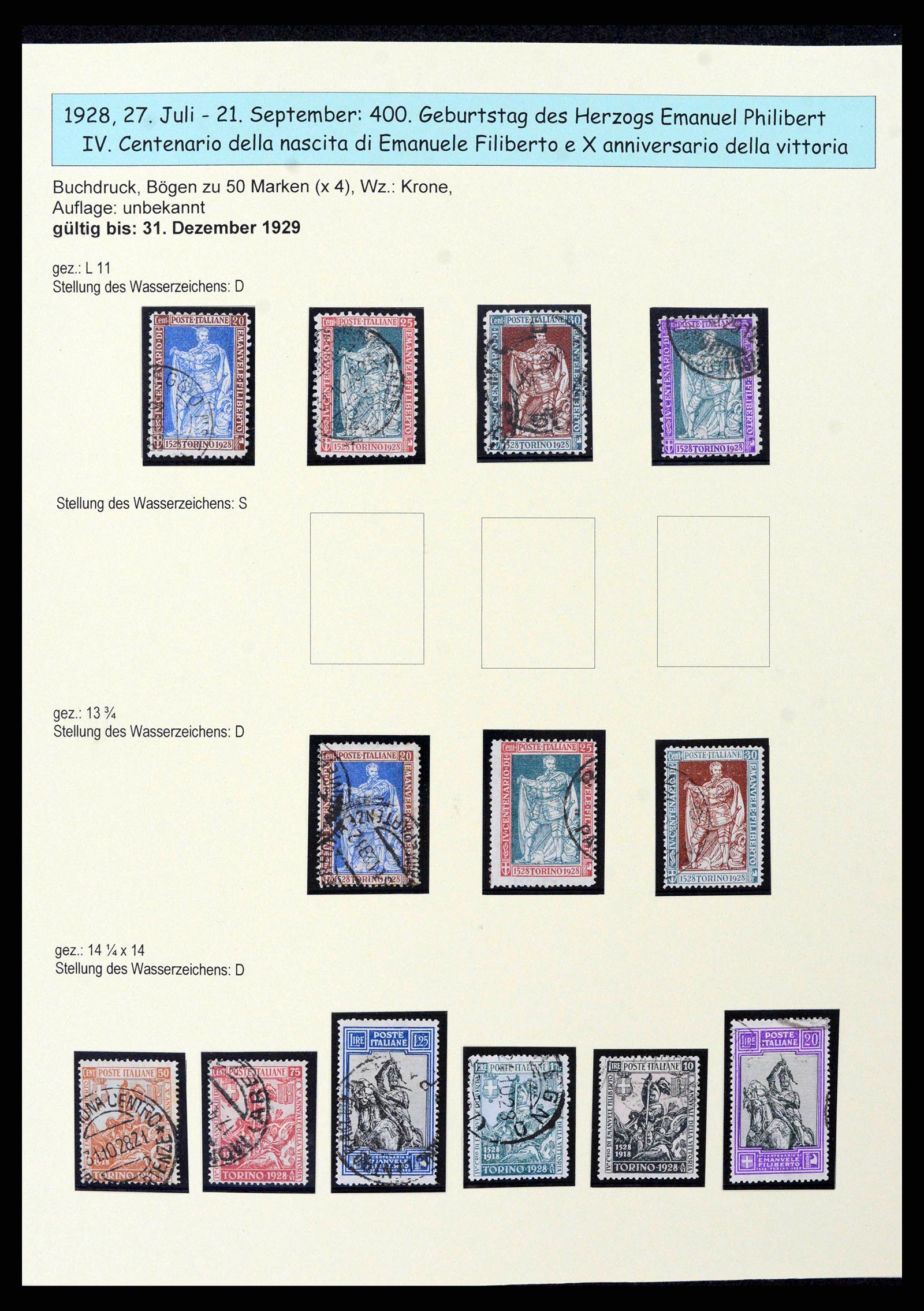 38115 0037 - Postzegelverzameling 38115 Italië 1910-1942.