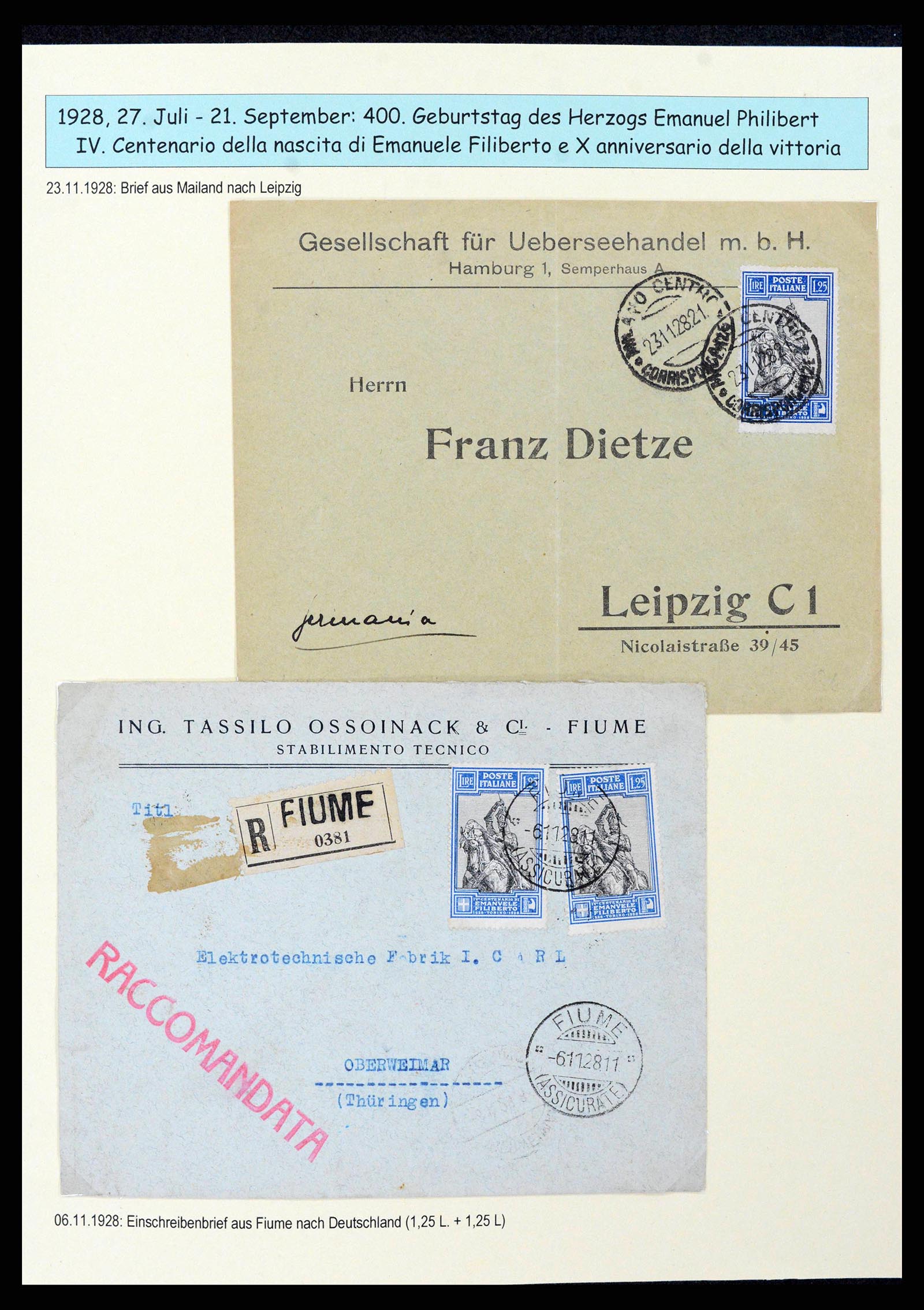 38115 0039 - Stamp collection 38115 Italy 1910-1942.