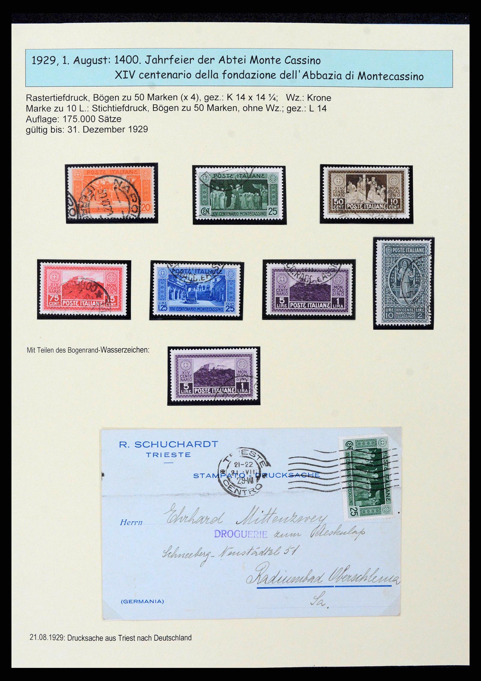 38115 0042 - Postzegelverzameling 38115 Italië 1910-1942.