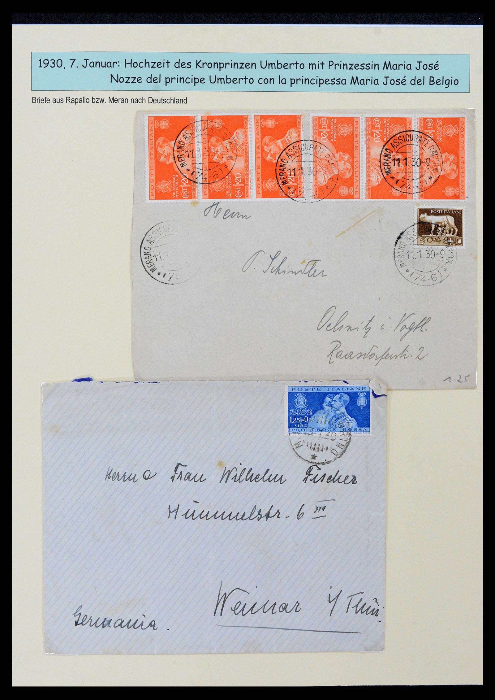 38115 0045 - Postzegelverzameling 38115 Italië 1910-1942.