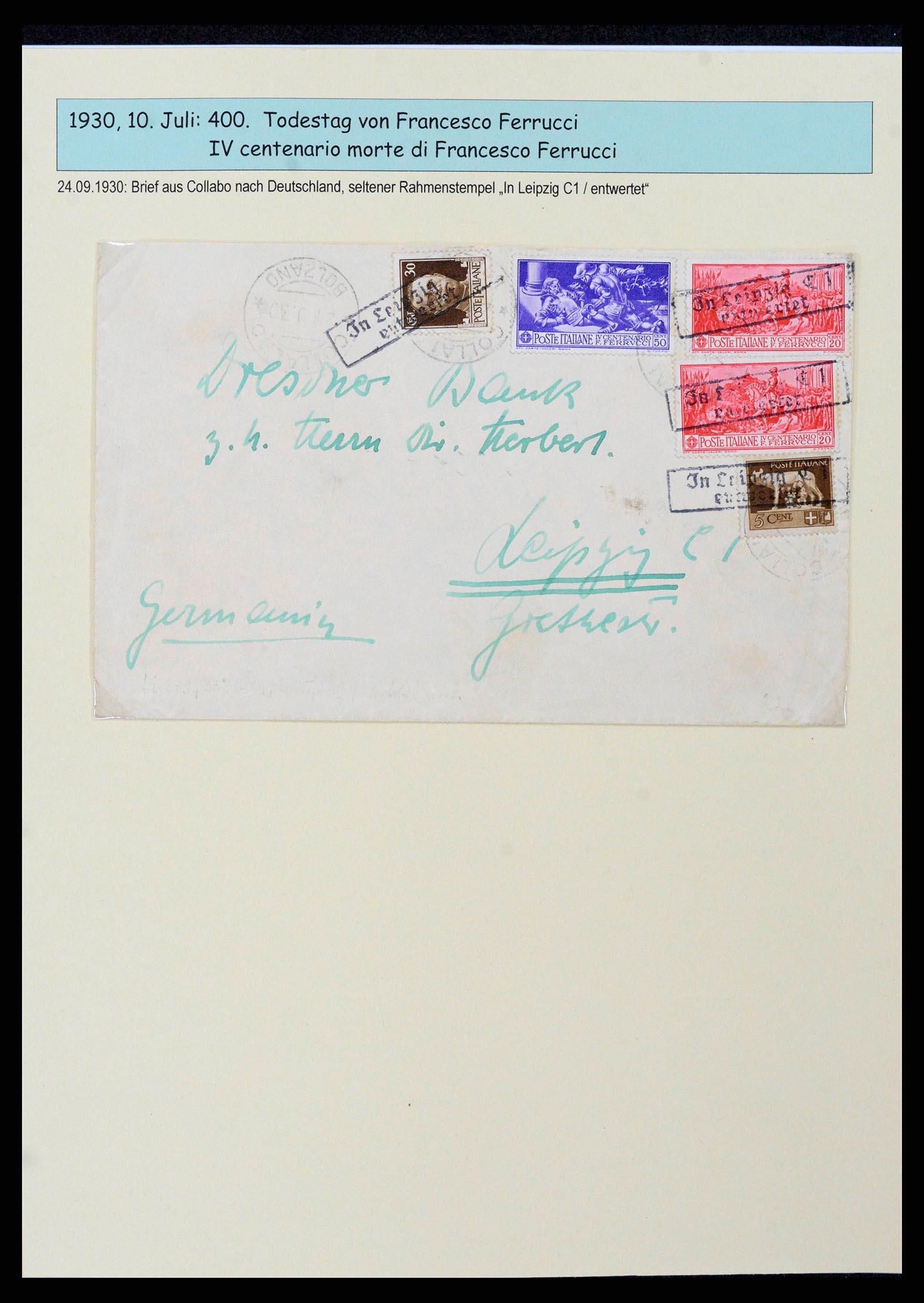 38115 0049 - Postzegelverzameling 38115 Italië 1910-1942.