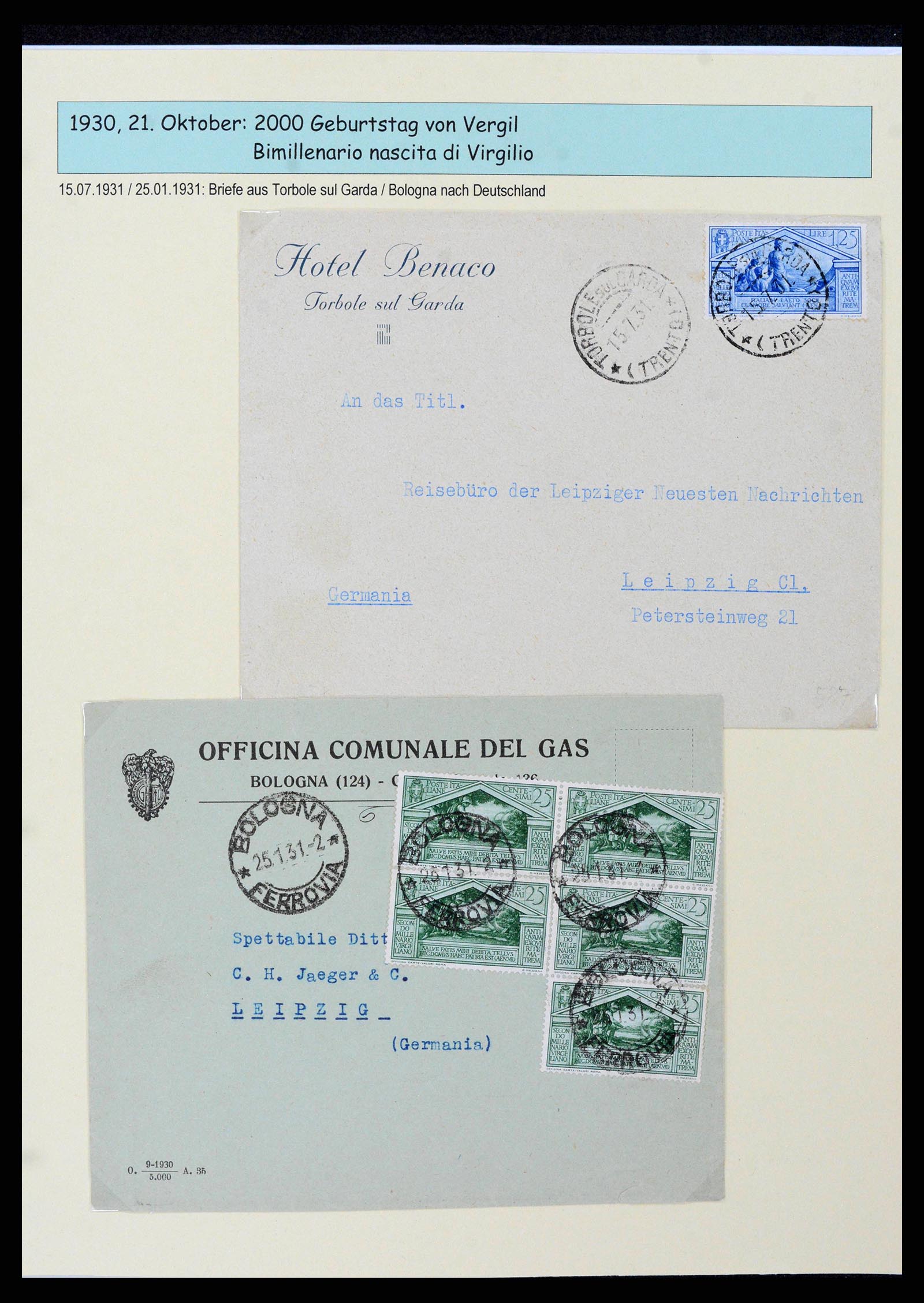 38115 0052 - Postzegelverzameling 38115 Italië 1910-1942.