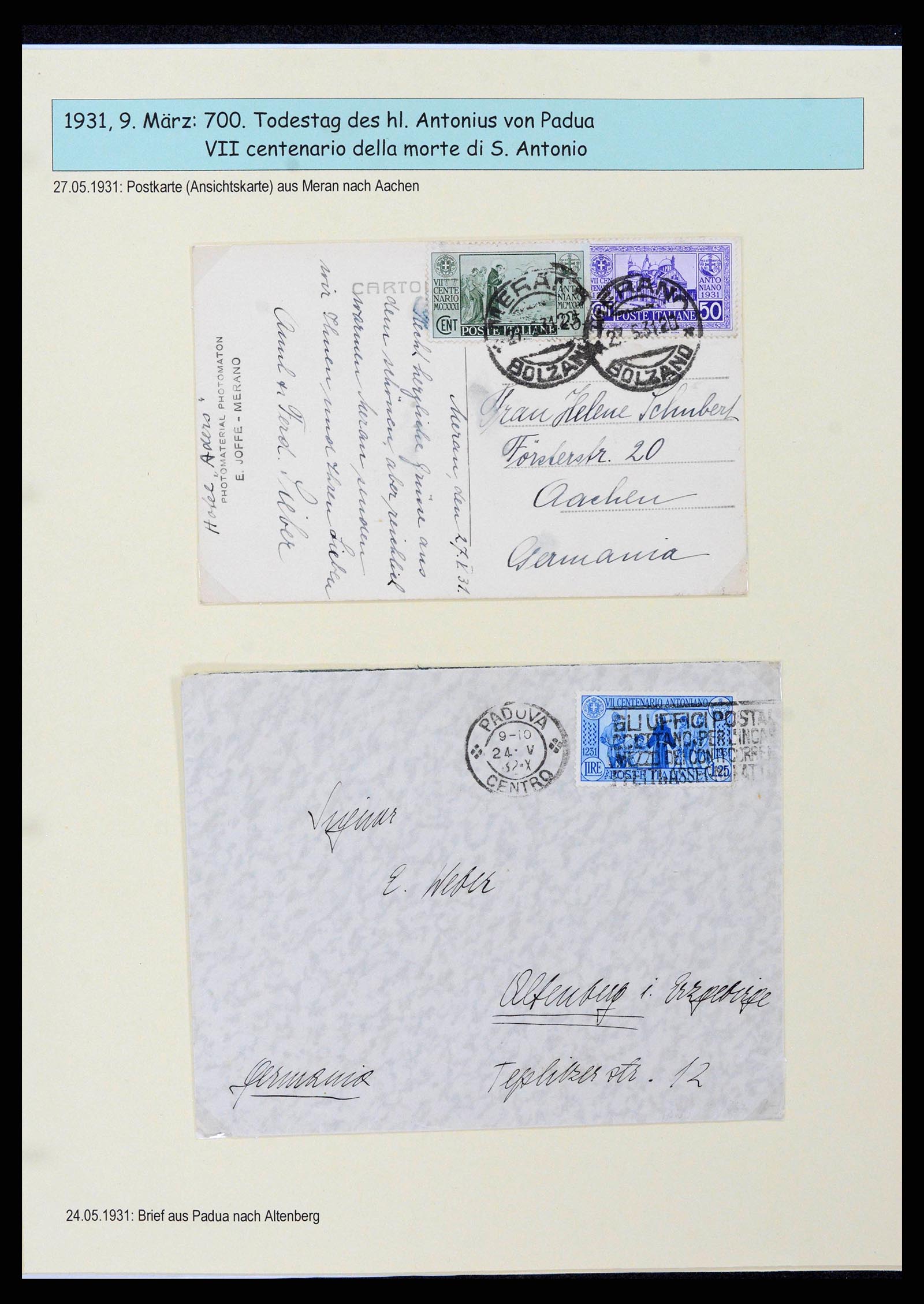 38115 0058 - Stamp collection 38115 Italy 1910-1942.