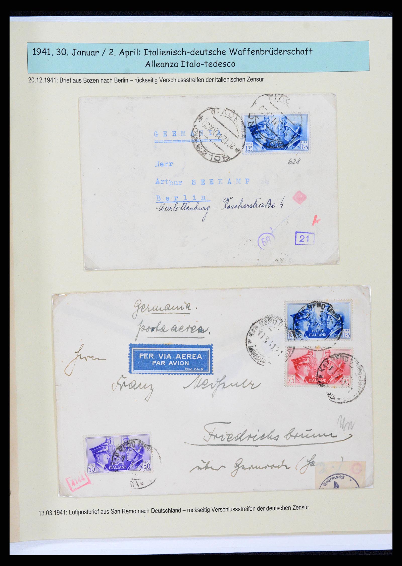 38115 0164 - Postzegelverzameling 38115 Italië 1910-1942.