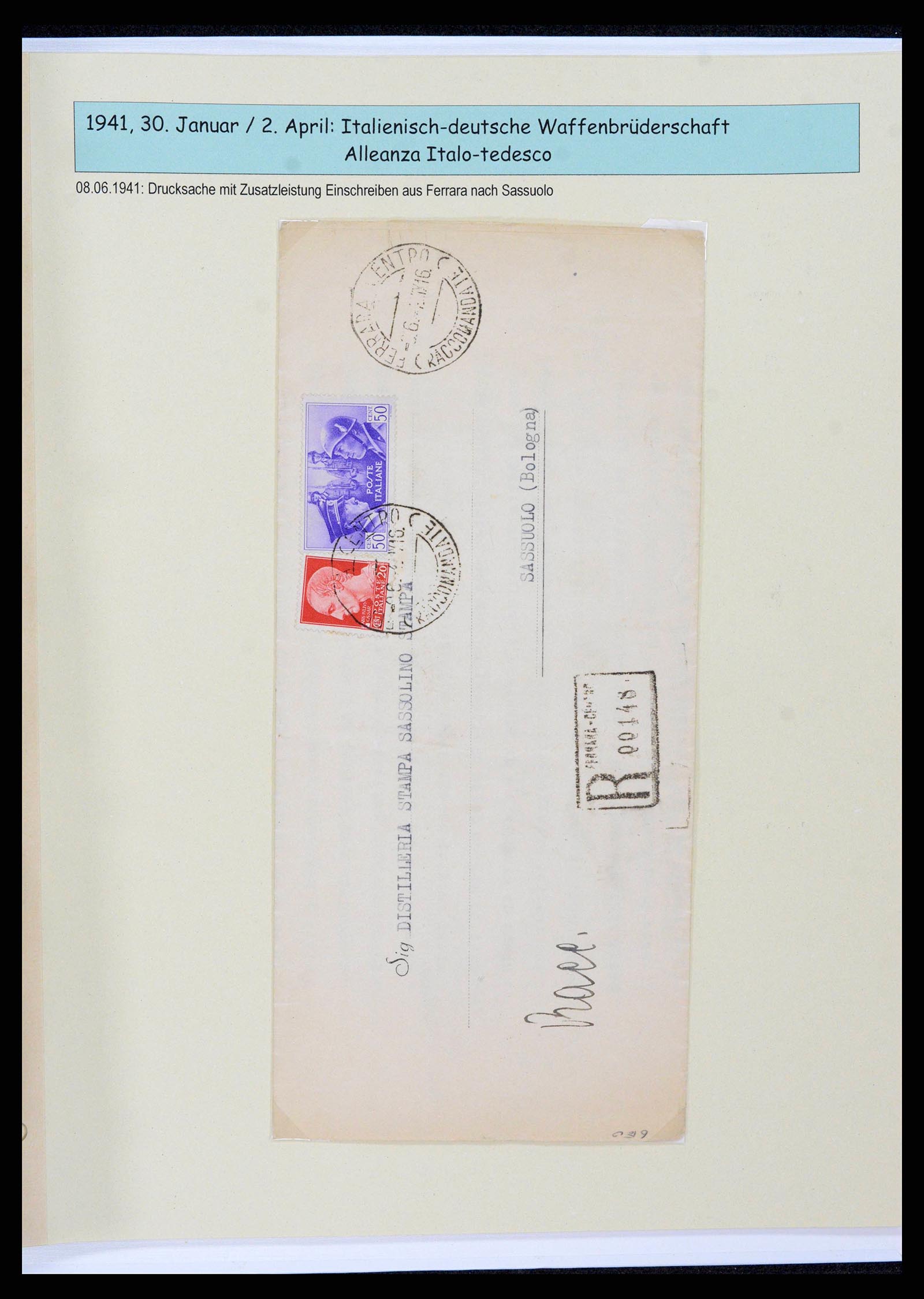 38115 0165 - Postzegelverzameling 38115 Italië 1910-1942.