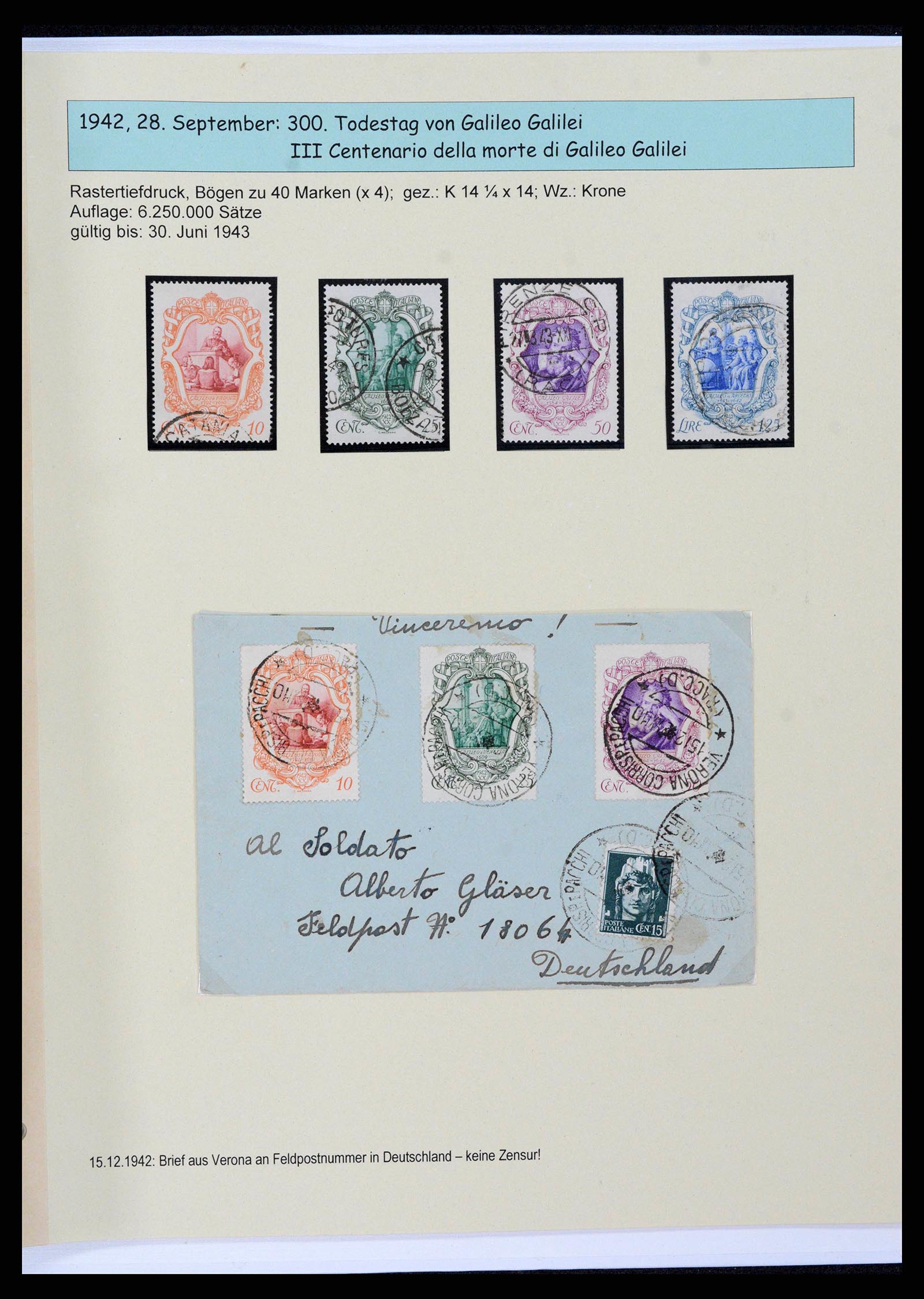 38115 0167 - Postzegelverzameling 38115 Italië 1910-1942.