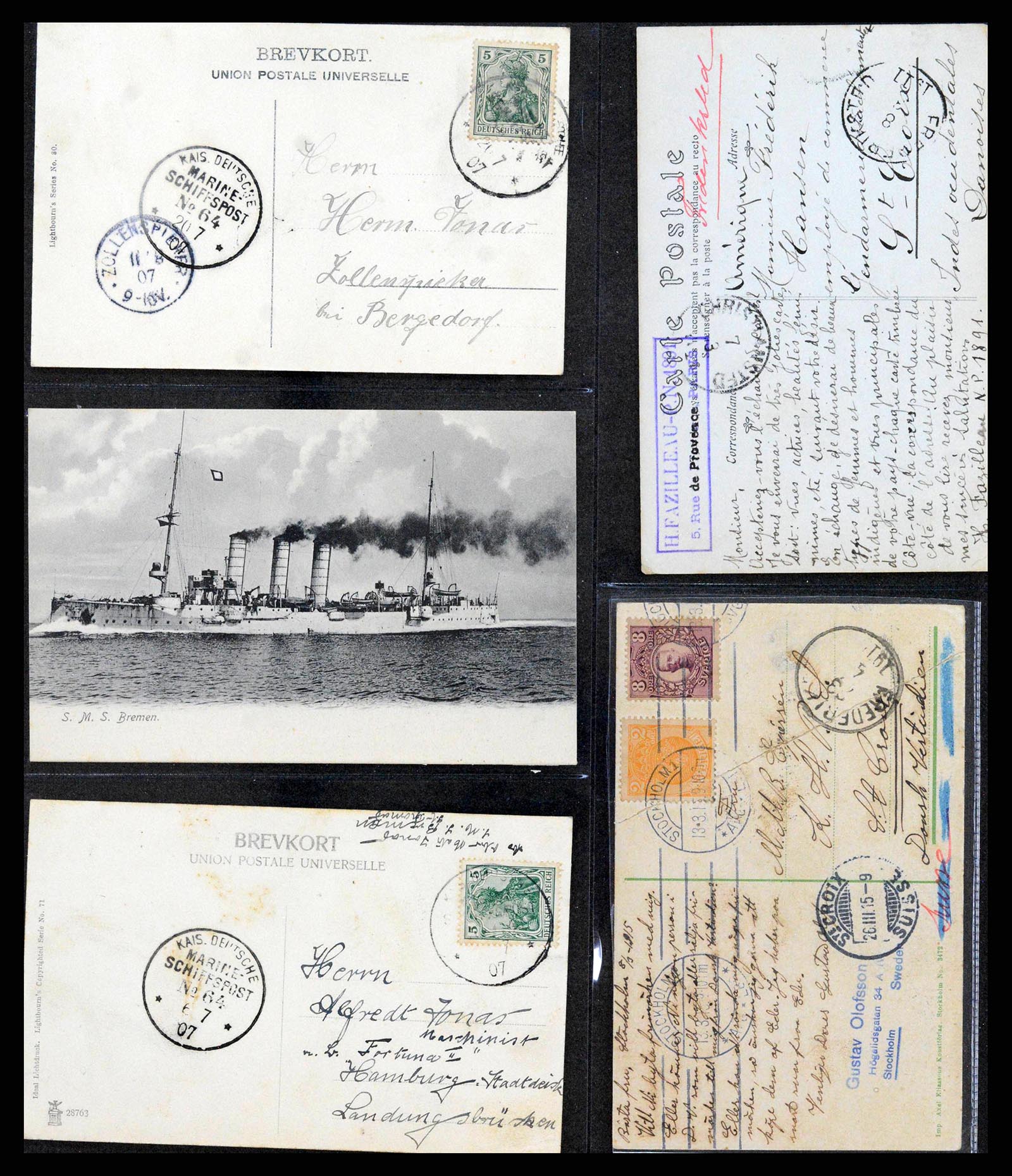 38116 0001 - Postzegelverzameling 38116 Deens West Indië.