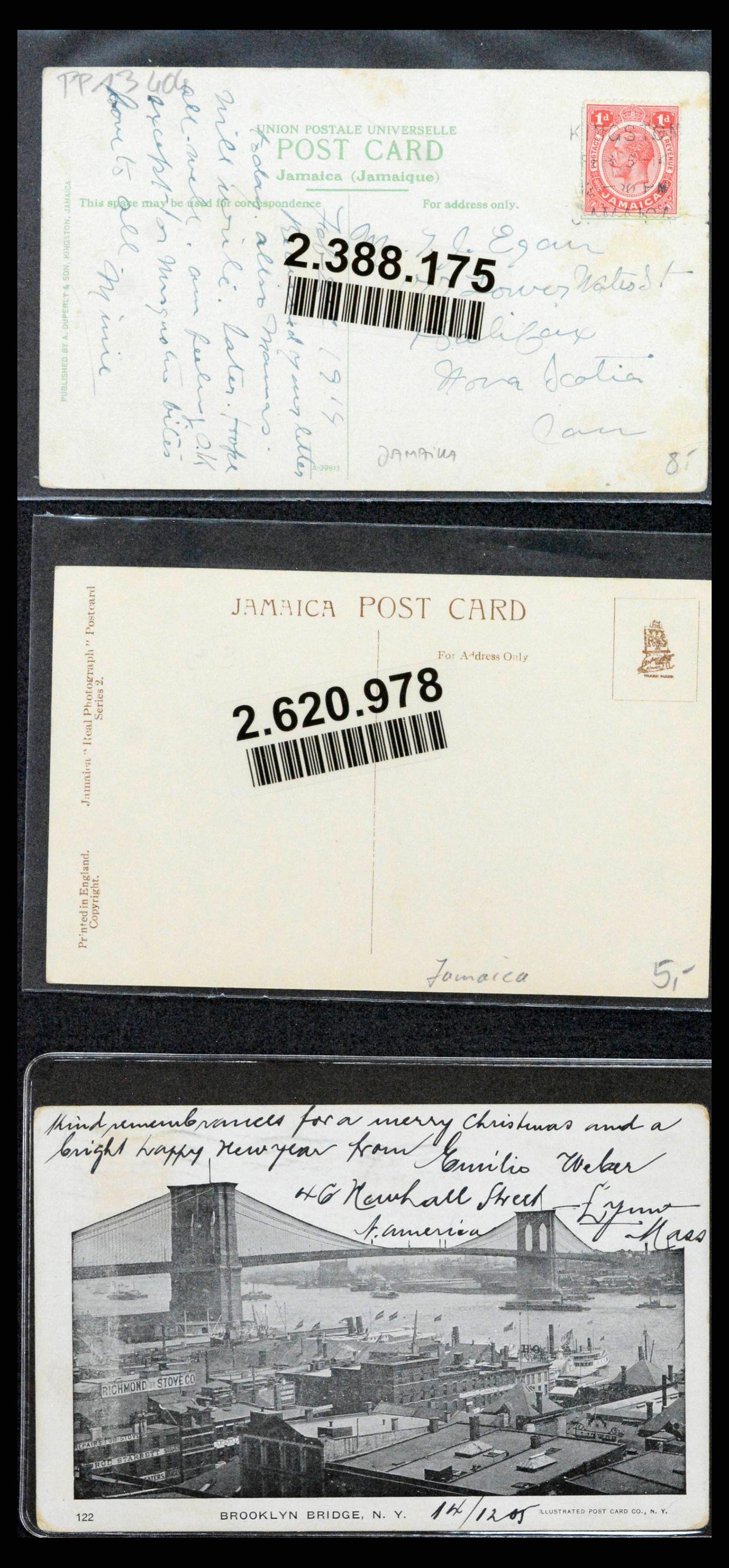38116 0018 - Postzegelverzameling 38116 Deens West Indië.