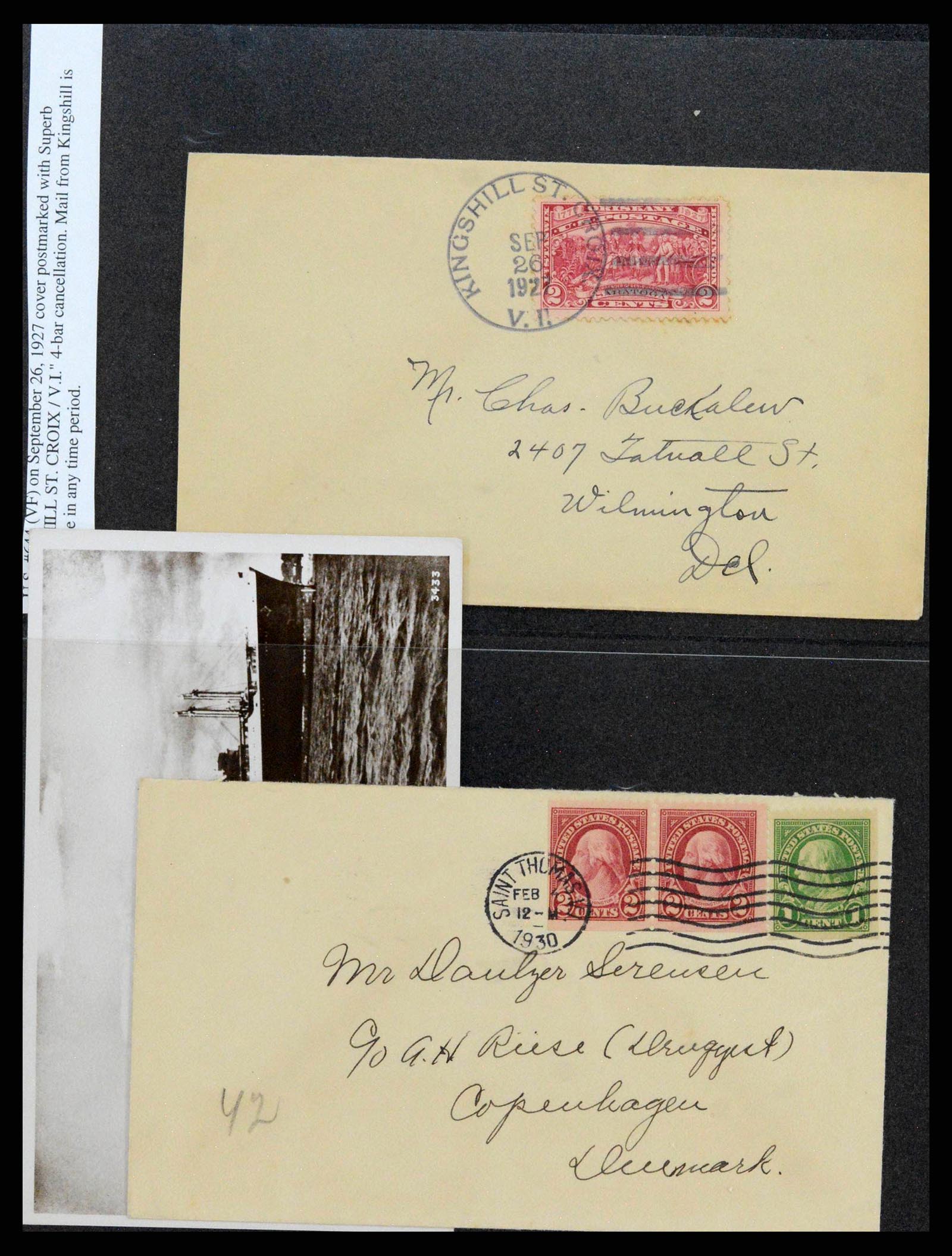 38116 0019 - Postzegelverzameling 38116 Deens West Indië.