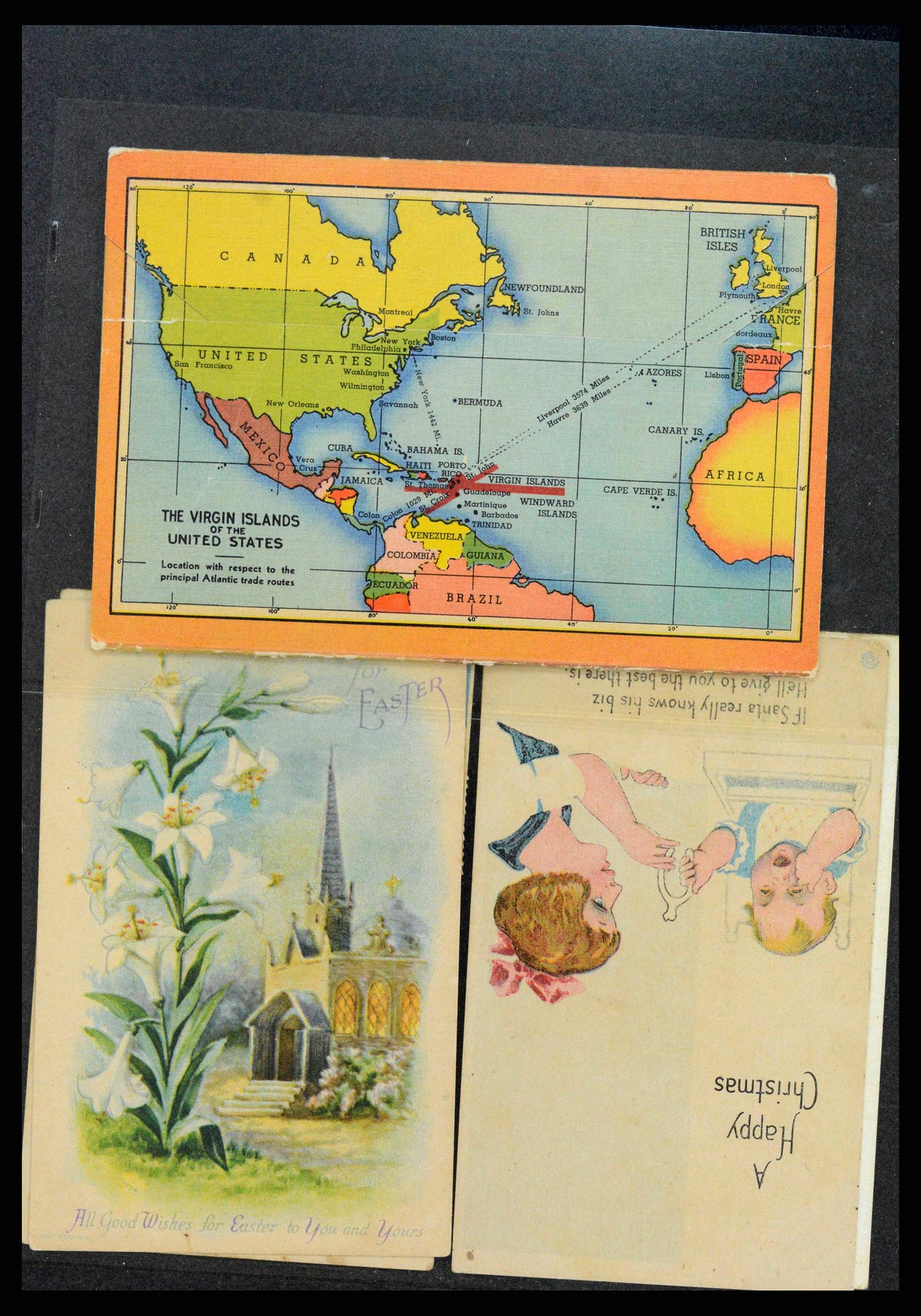 38116 0028 - Postzegelverzameling 38116 Deens West Indië.