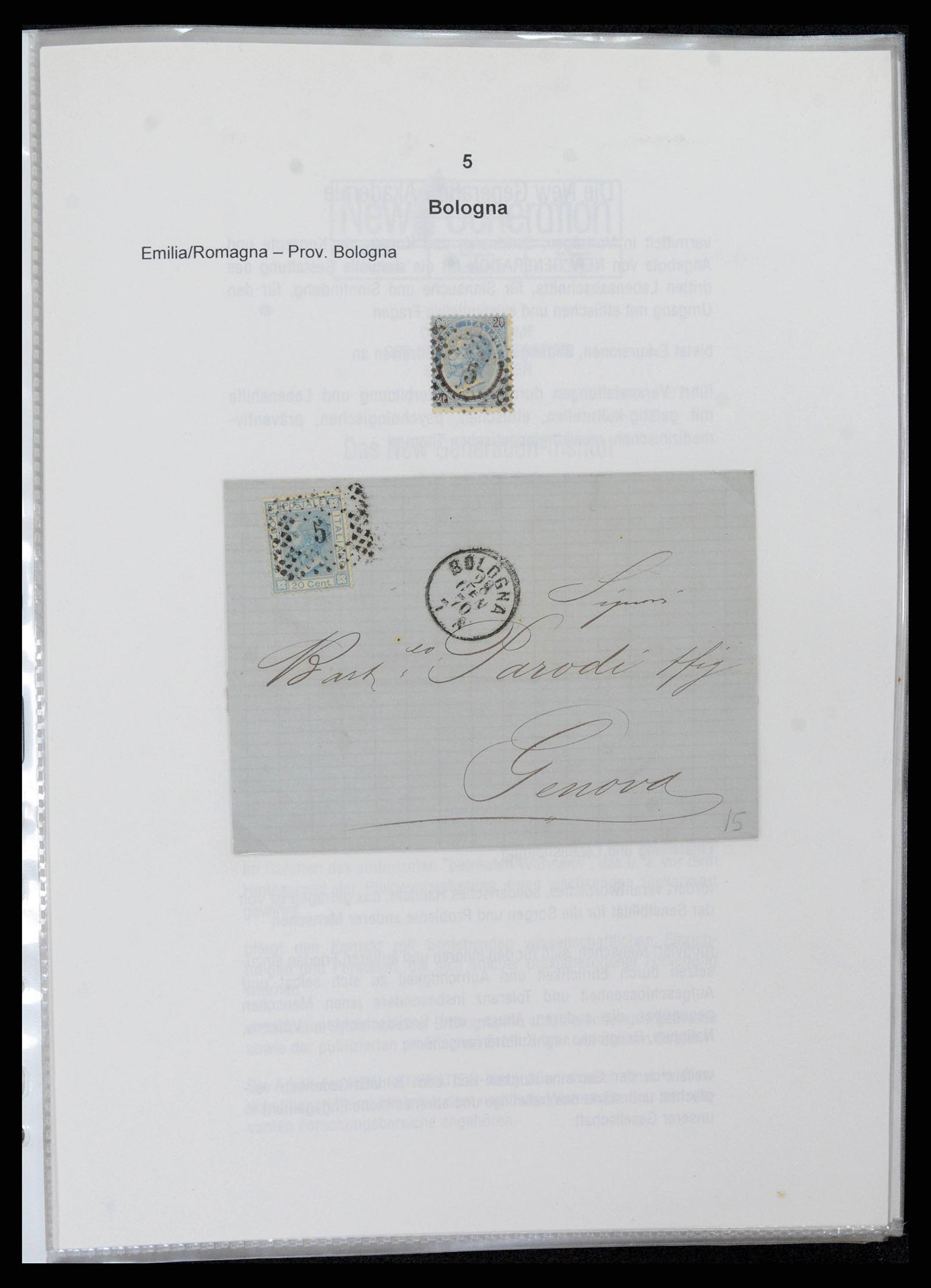 38118 0008 - Postzegelverzameling 38118 Italië nummer stempels 1866-1890.