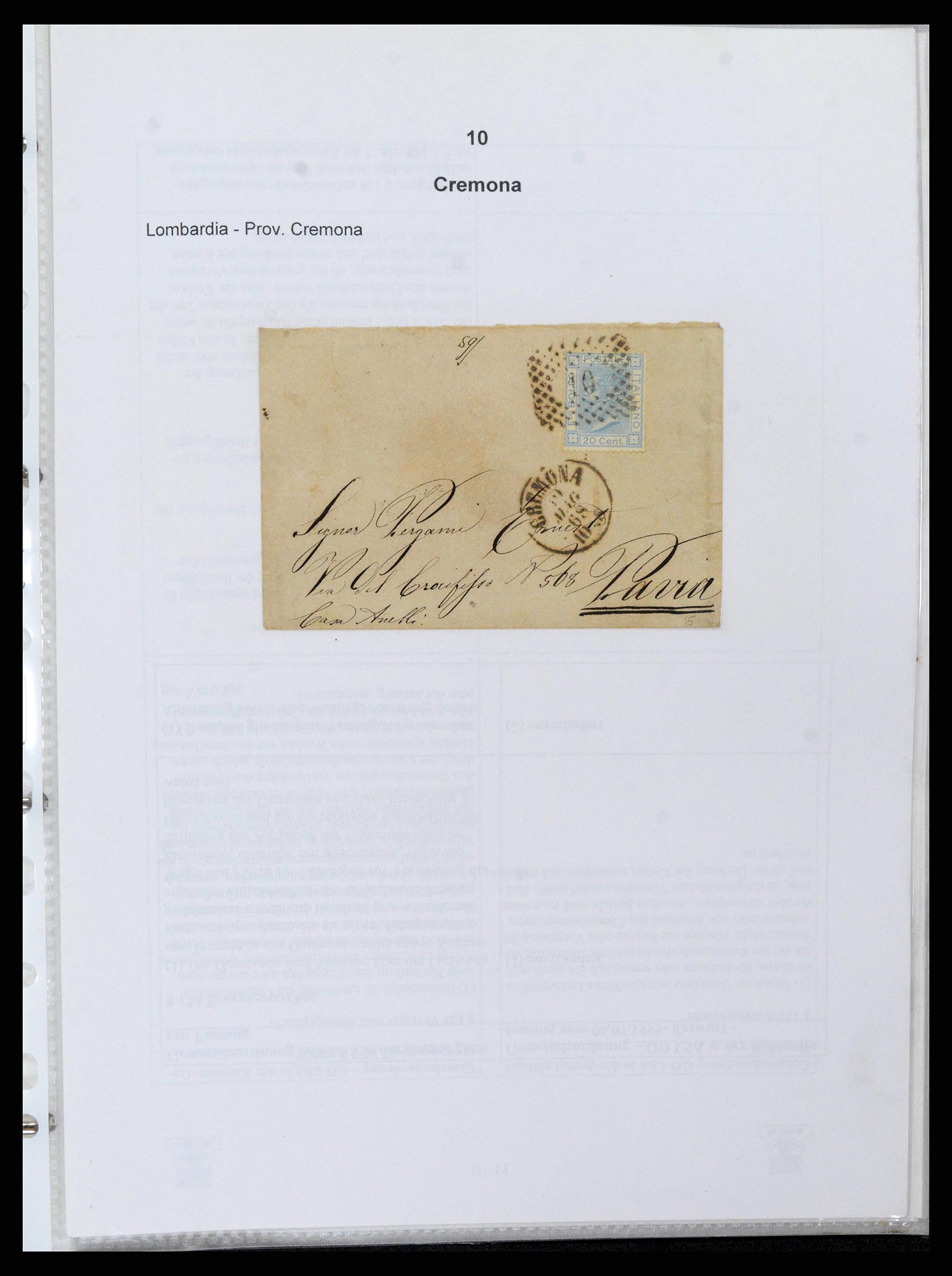 38118 0017 - Postzegelverzameling 38118 Italië nummer stempels 1866-1890.