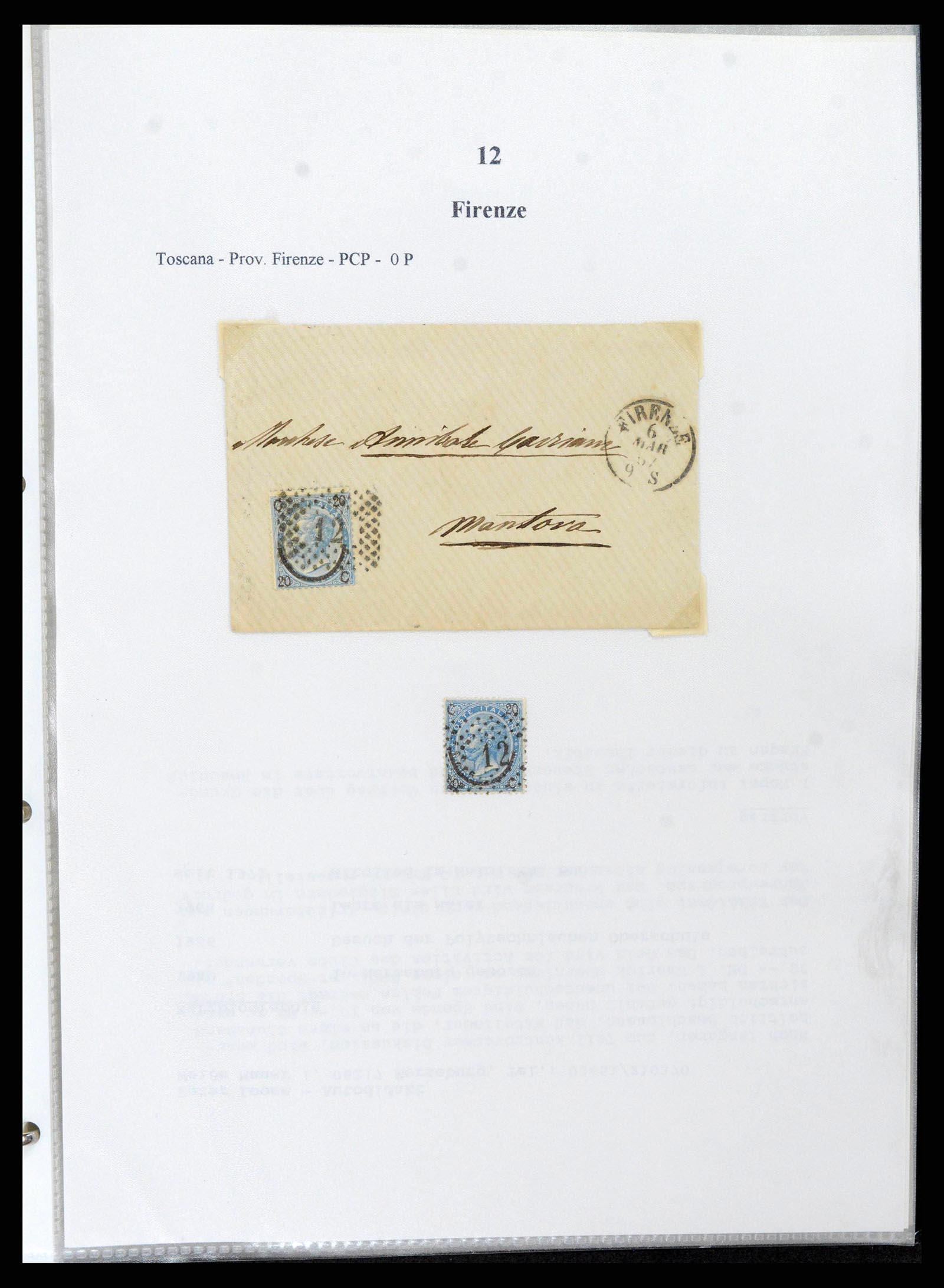 38118 0021 - Stamp collection 38118 Italy numeral cancels 1866-1890.