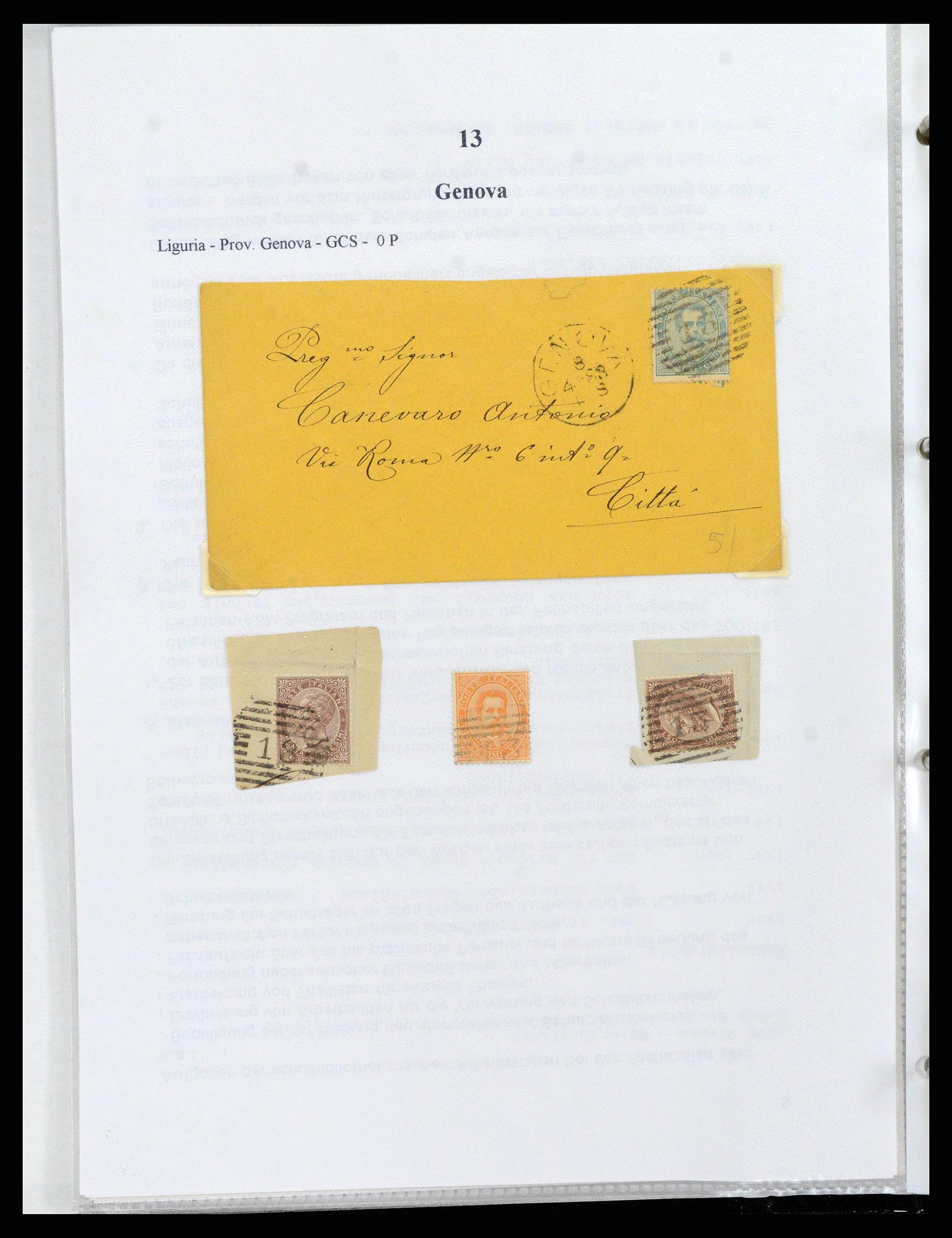 38118 0024 - Stamp collection 38118 Italy numeral cancels 1866-1890.