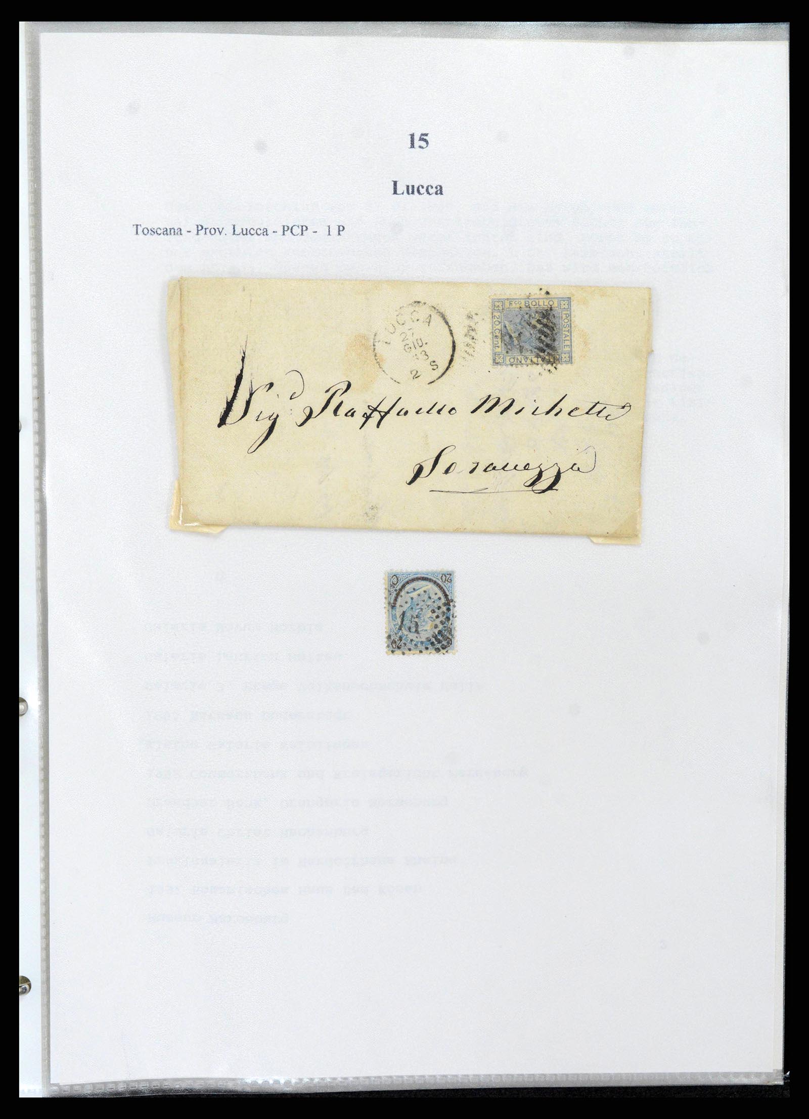38118 0027 - Stamp collection 38118 Italy numeral cancels 1866-1890.