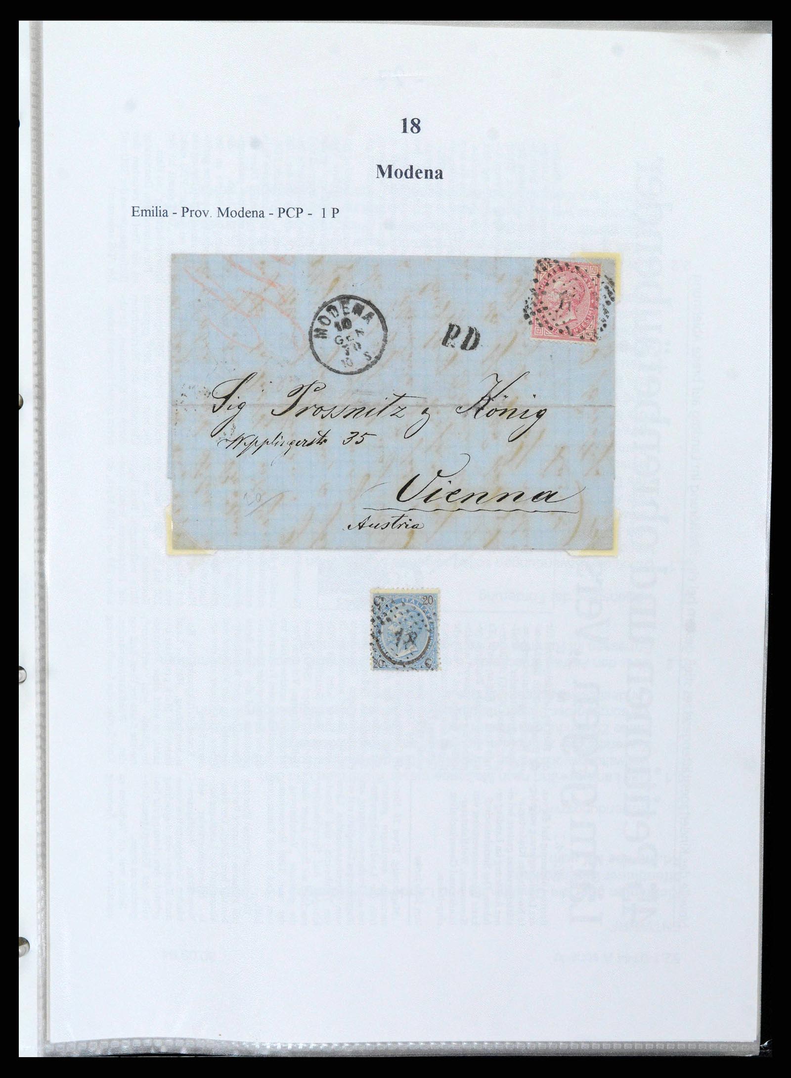 38118 0033 - Stamp collection 38118 Italy numeral cancels 1866-1890.
