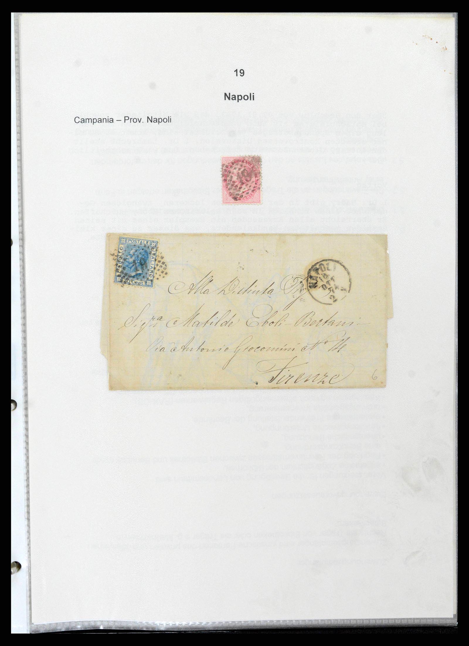 38118 0035 - Stamp collection 38118 Italy numeral cancels 1866-1890.