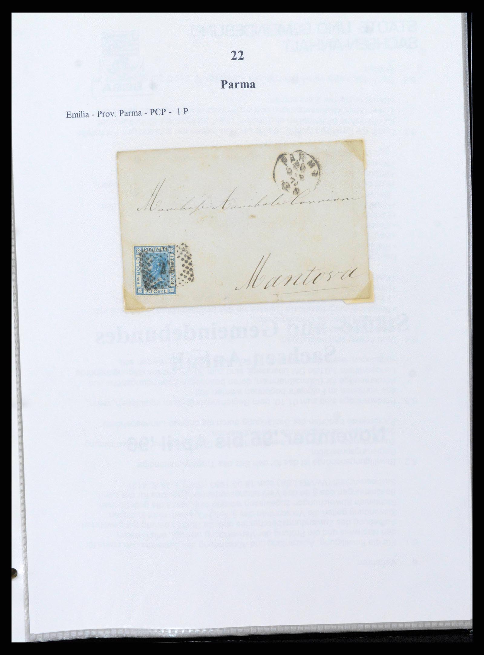 38118 0040 - Stamp collection 38118 Italy numeral cancels 1866-1890.