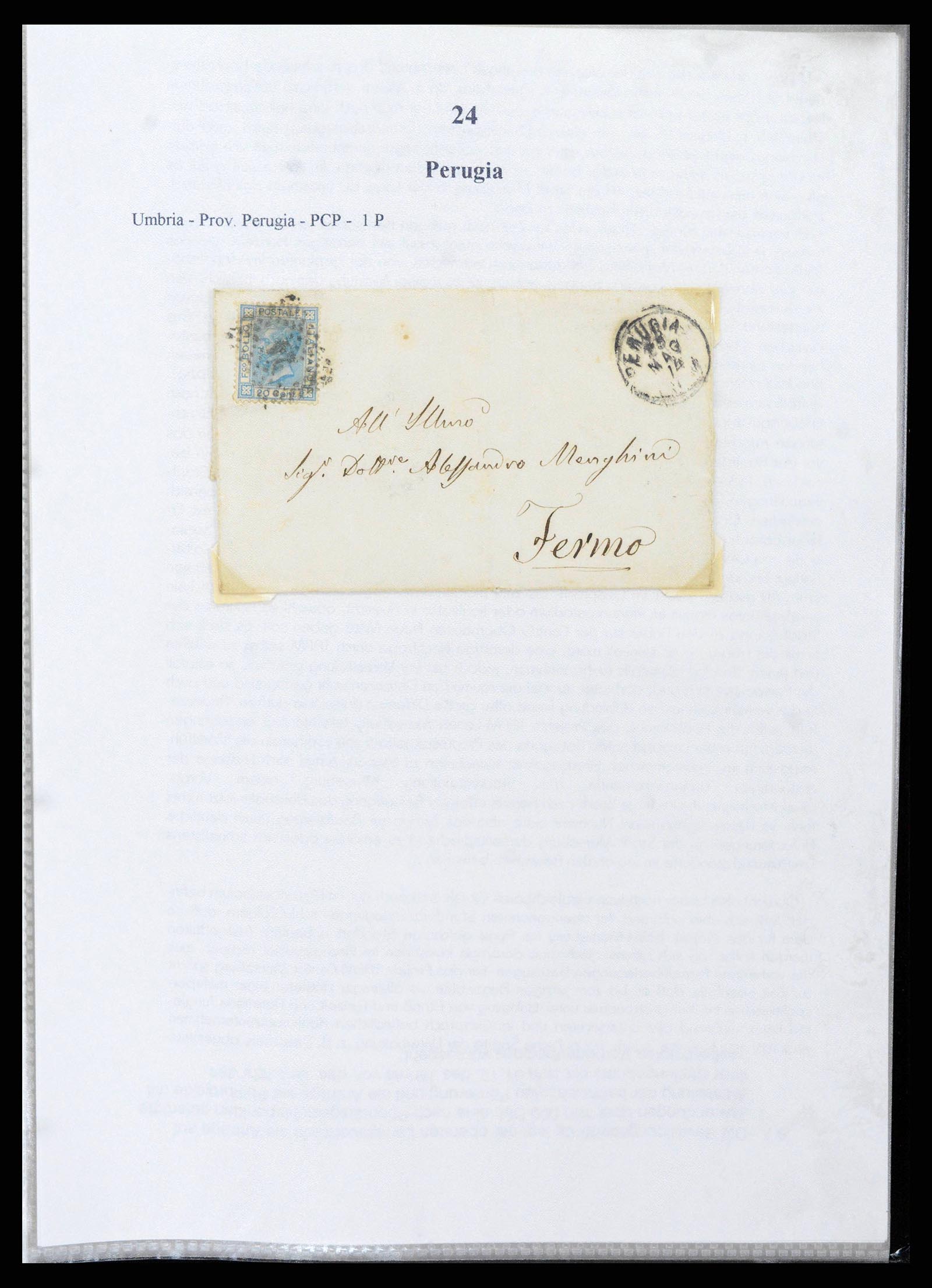 38118 0042 - Postzegelverzameling 38118 Italië nummer stempels 1866-1890.