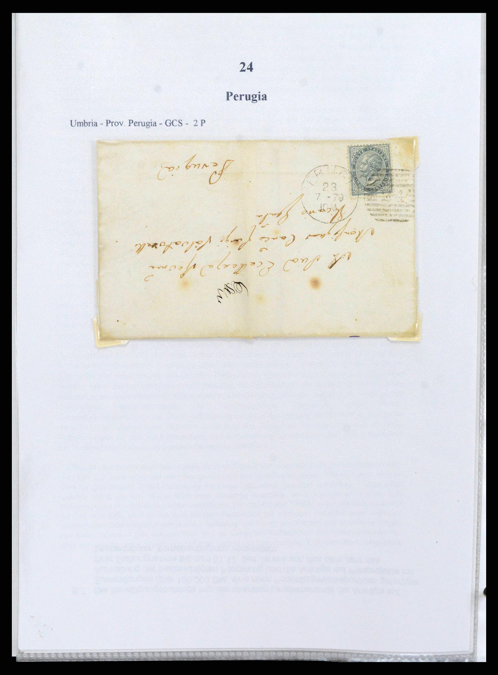 38118 0043 - Stamp collection 38118 Italy numeral cancels 1866-1890.