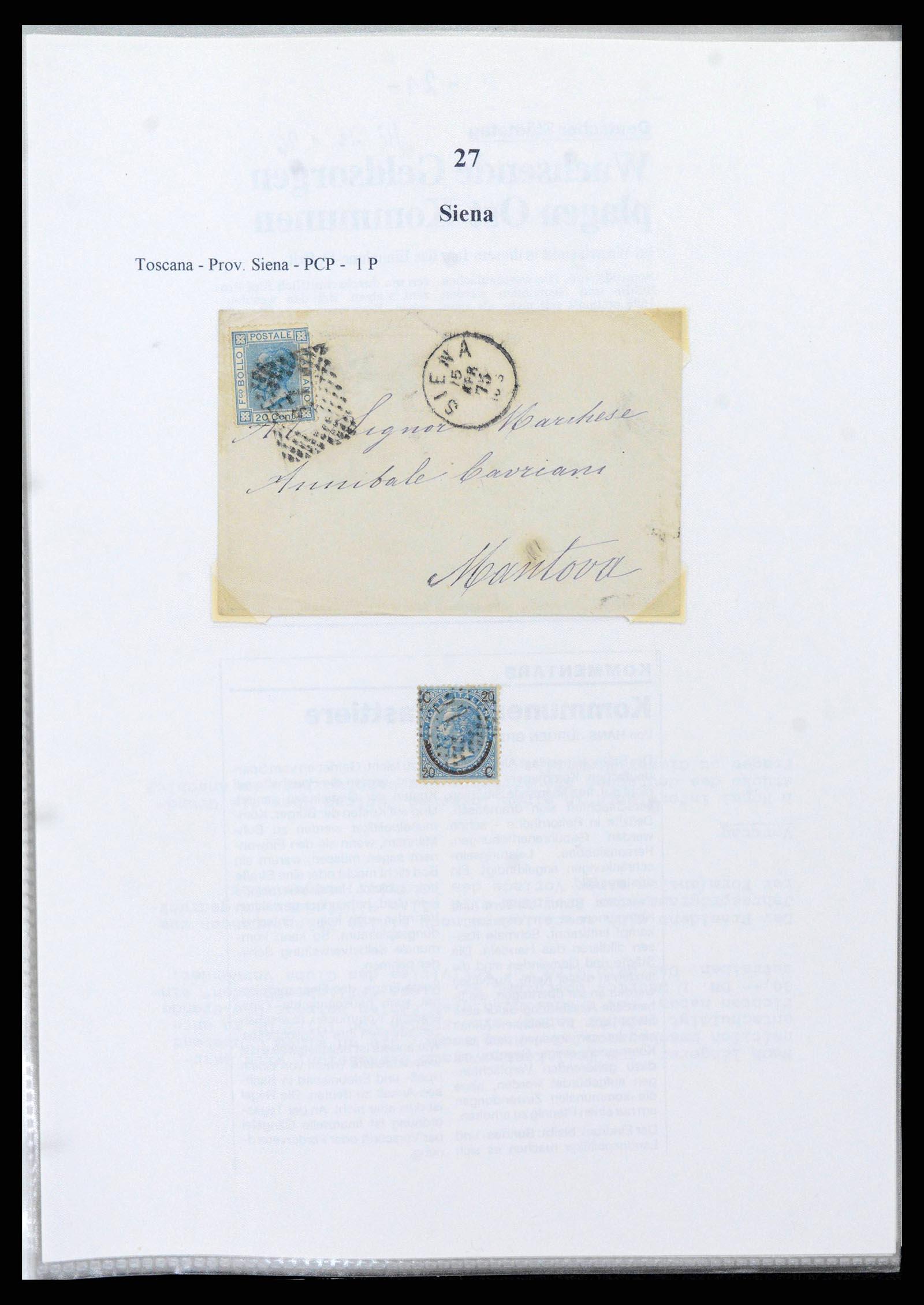38118 0048 - Postzegelverzameling 38118 Italië nummer stempels 1866-1890.