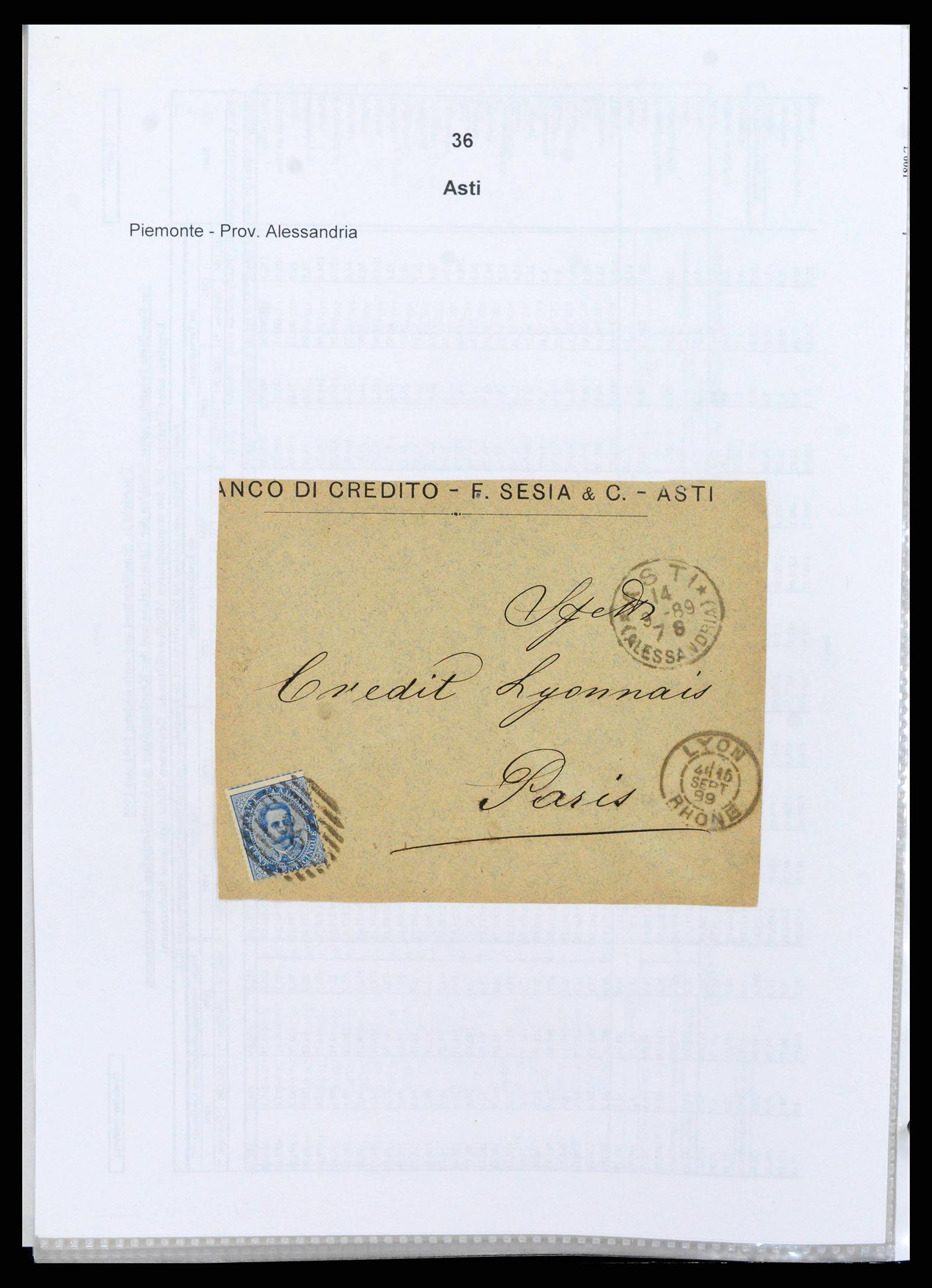 38118 0054 - Postzegelverzameling 38118 Italië nummer stempels 1866-1890.