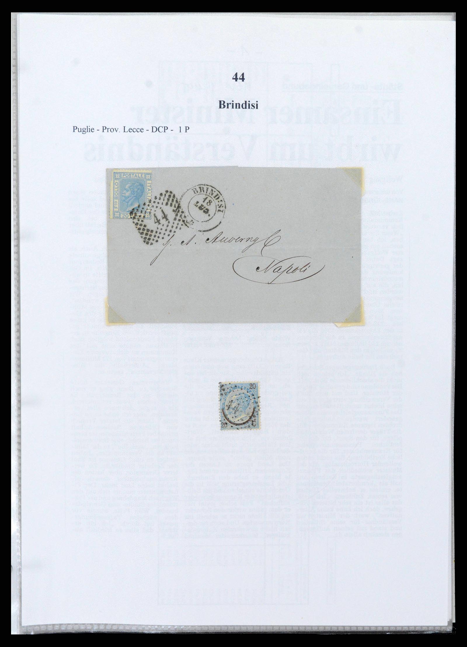 38118 0057 - Postzegelverzameling 38118 Italië nummer stempels 1866-1890.