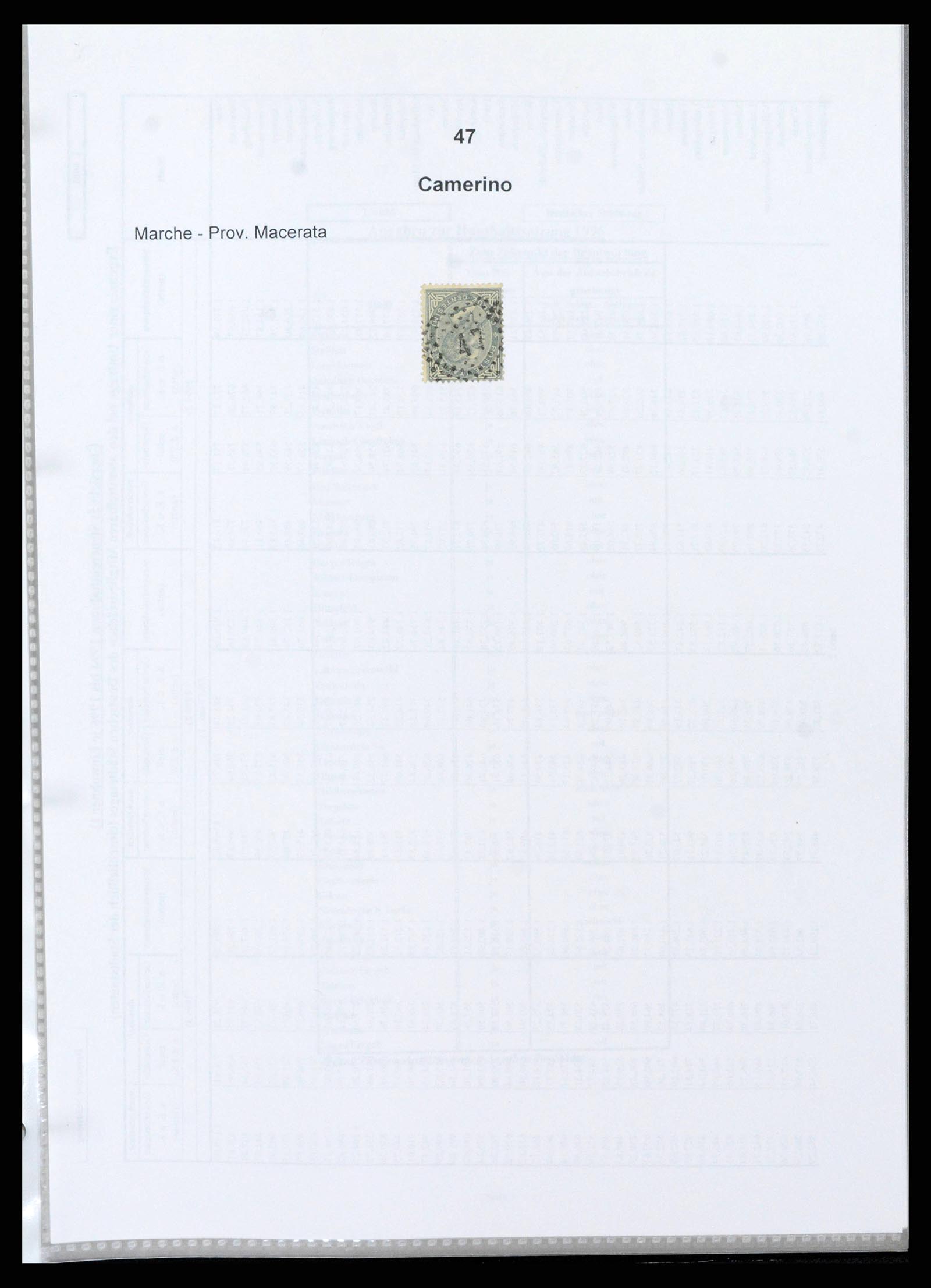 38118 0059 - Postzegelverzameling 38118 Italië nummer stempels 1866-1890.
