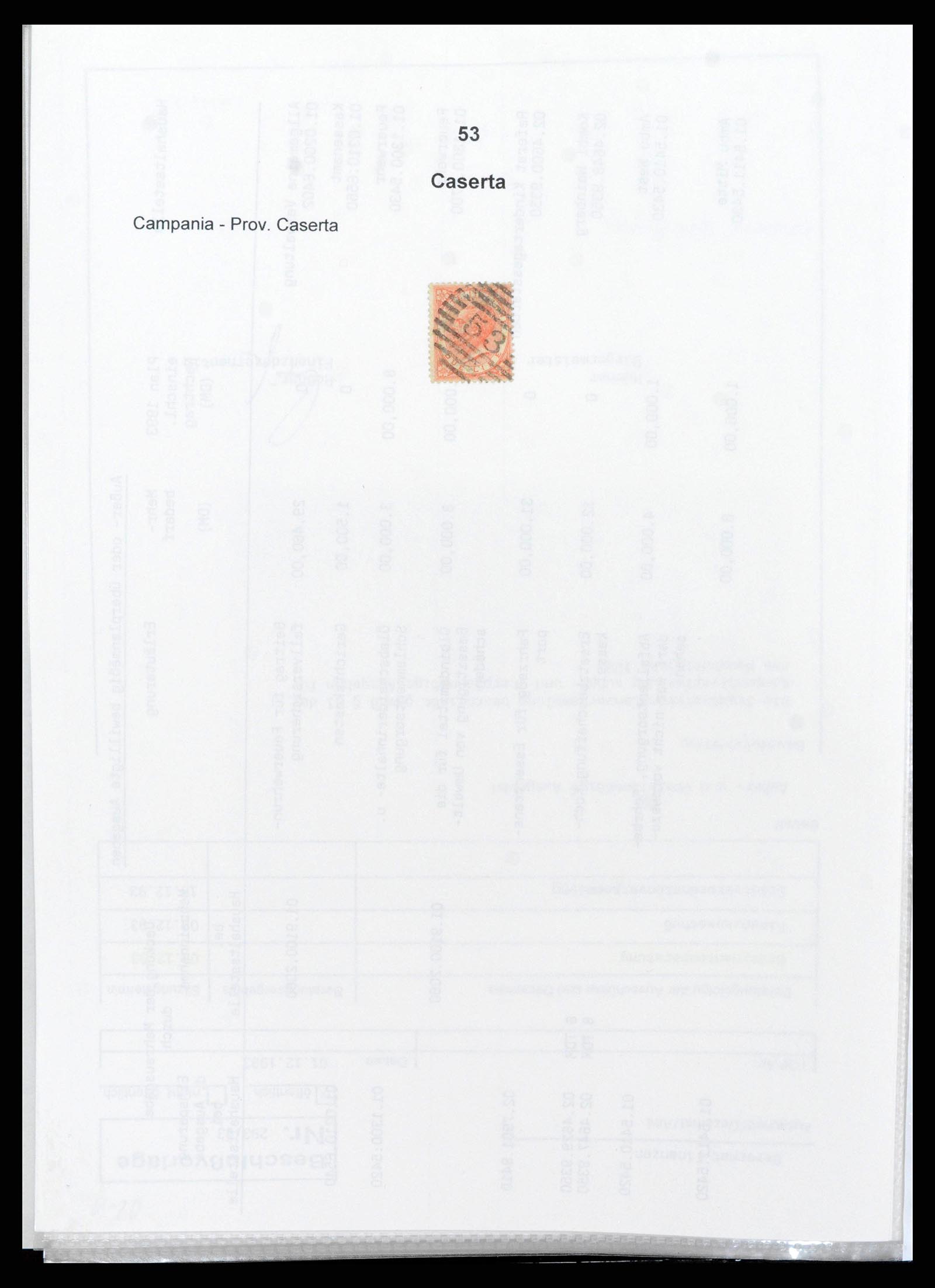 38118 0061 - Postzegelverzameling 38118 Italië nummer stempels 1866-1890.