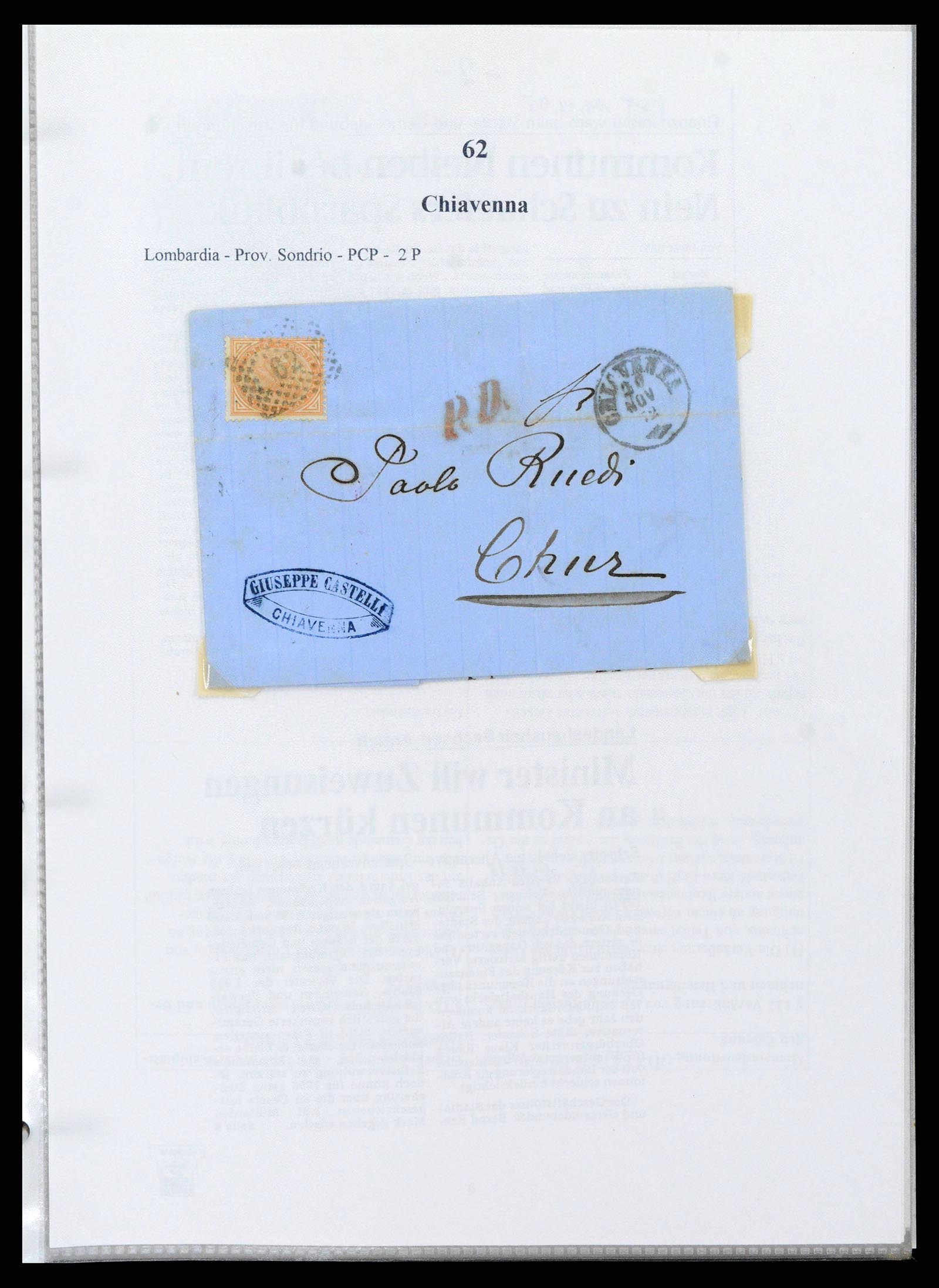 38118 0065 - Postzegelverzameling 38118 Italië nummer stempels 1866-1890.