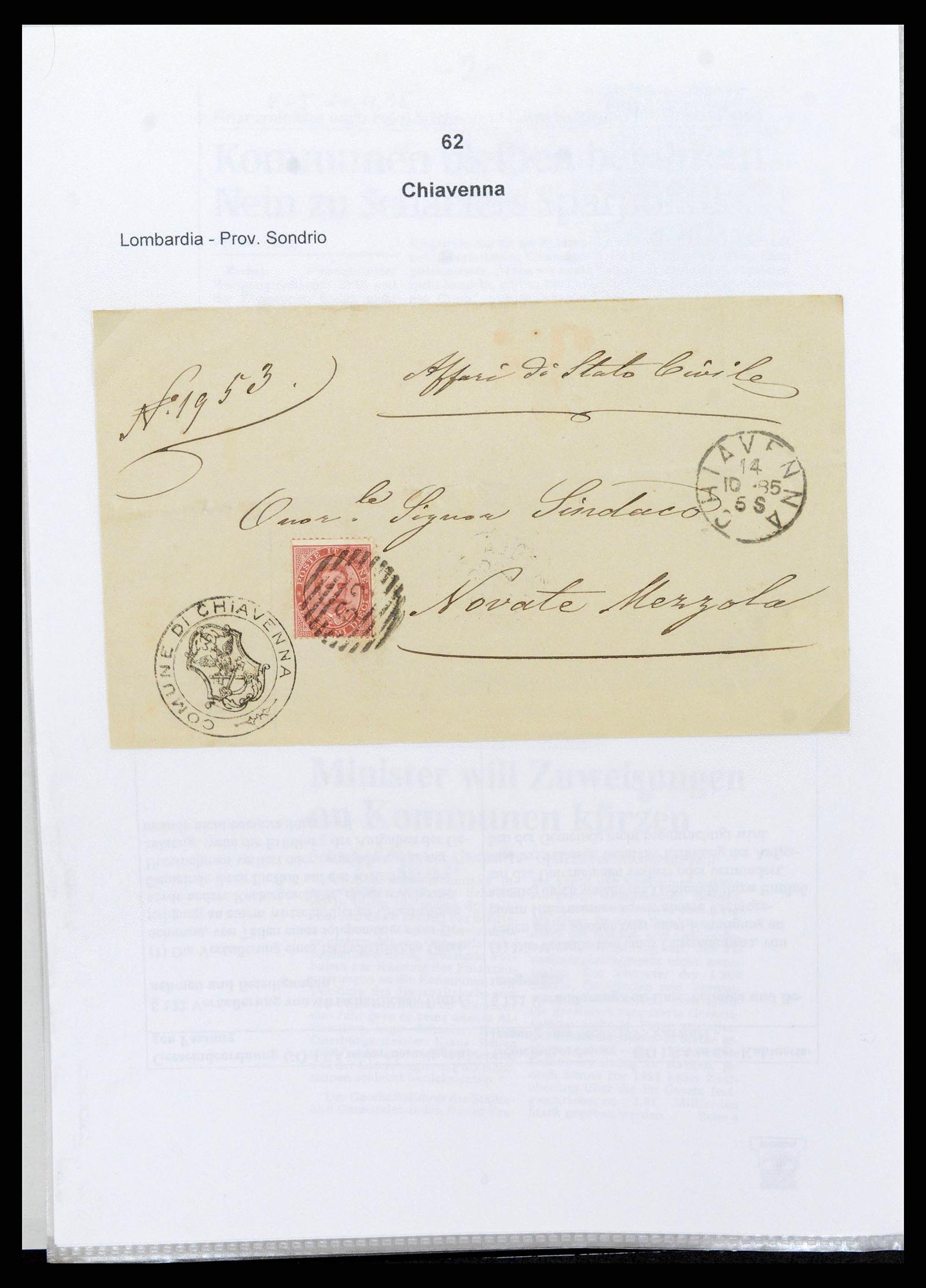 38118 0066 - Postzegelverzameling 38118 Italië nummer stempels 1866-1890.