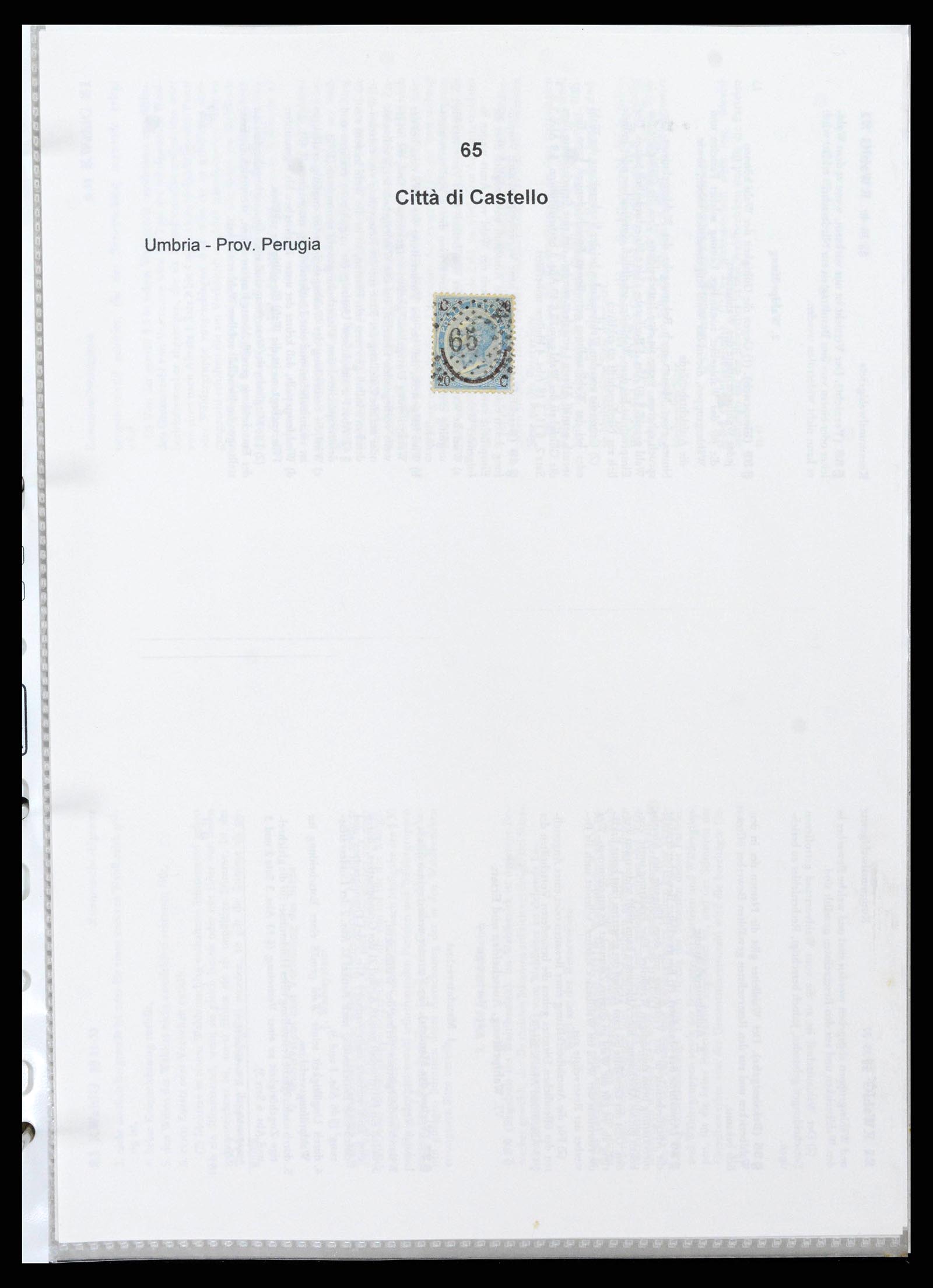 38118 0067 - Postzegelverzameling 38118 Italië nummer stempels 1866-1890.