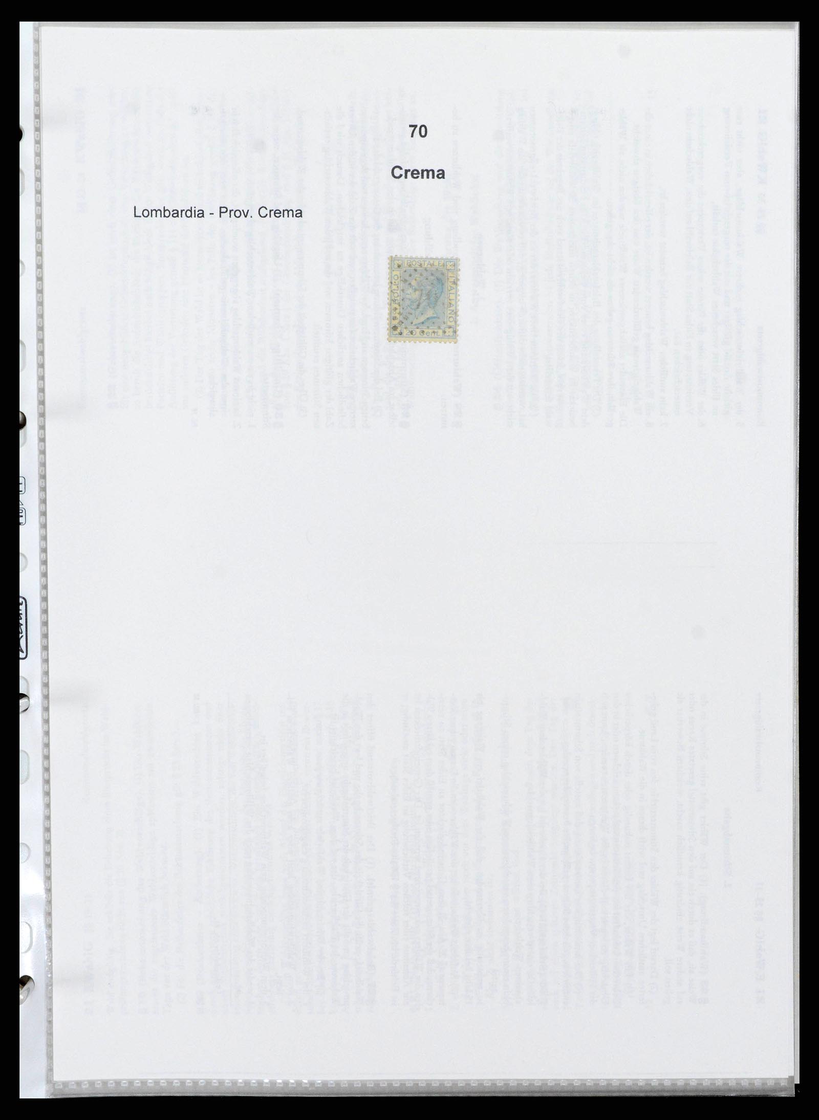 38118 0070 - Postzegelverzameling 38118 Italië nummer stempels 1866-1890.