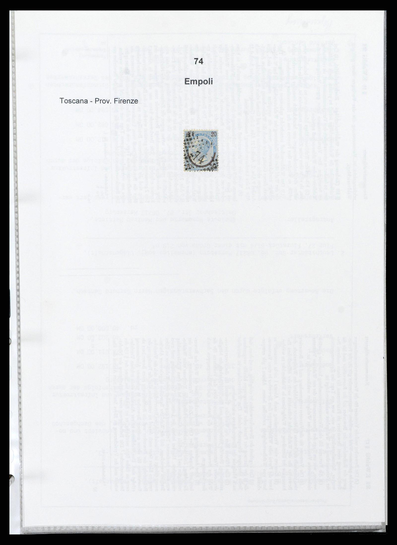 38118 0073 - Postzegelverzameling 38118 Italië nummer stempels 1866-1890.