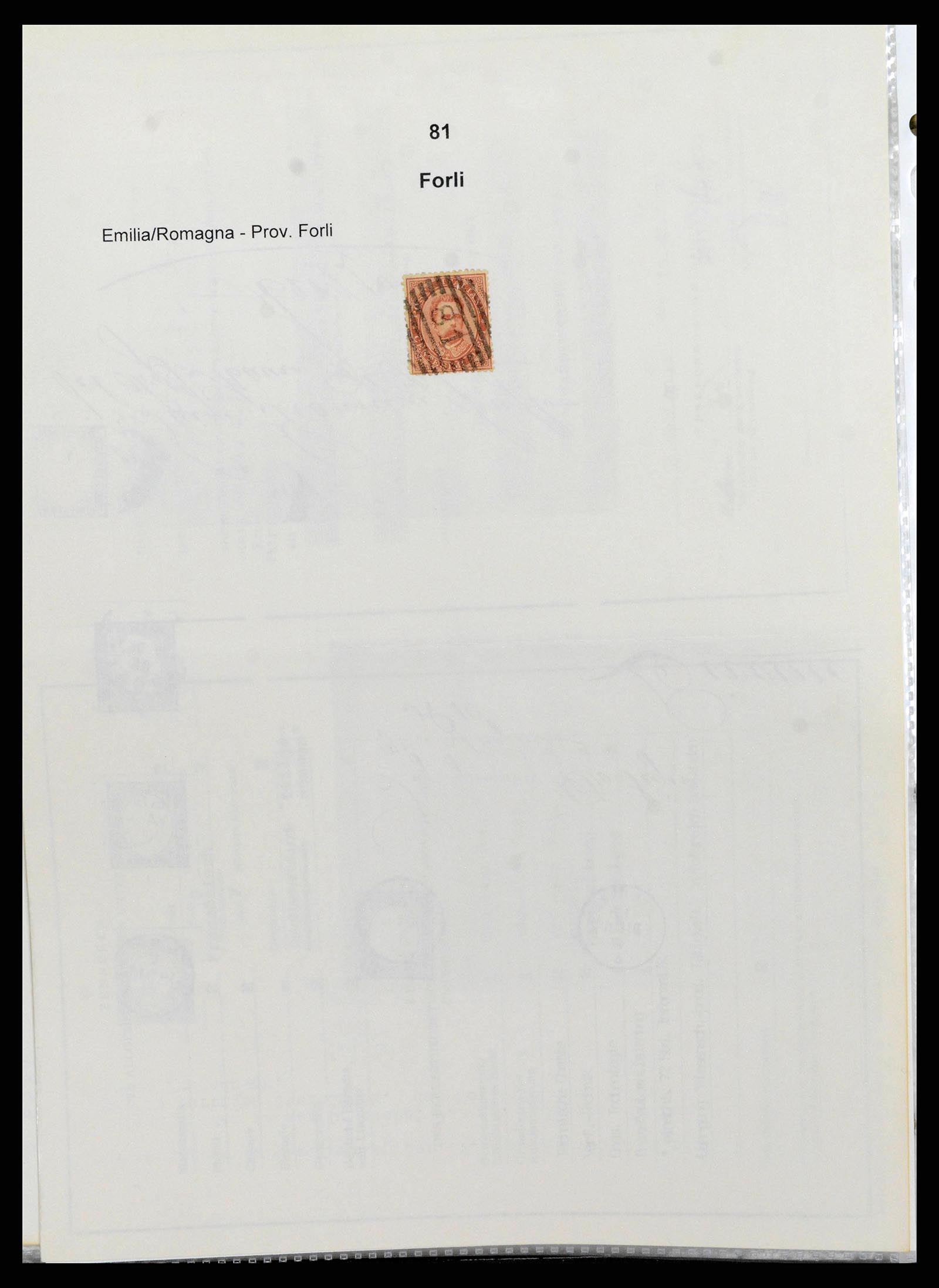 38118 0077 - Postzegelverzameling 38118 Italië nummer stempels 1866-1890.