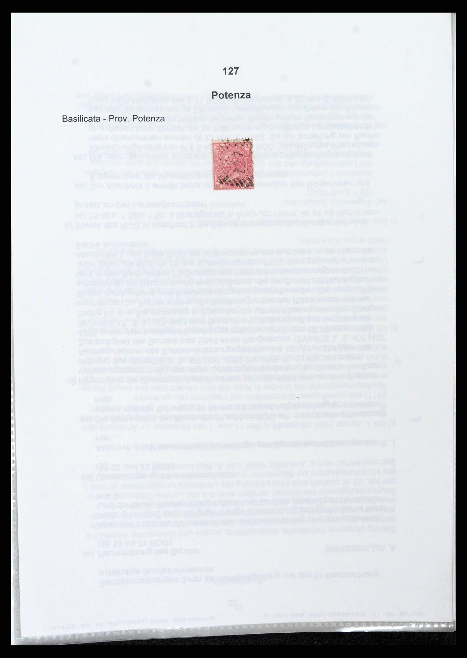 38118 0100 - Postzegelverzameling 38118 Italië nummer stempels 1866-1890.