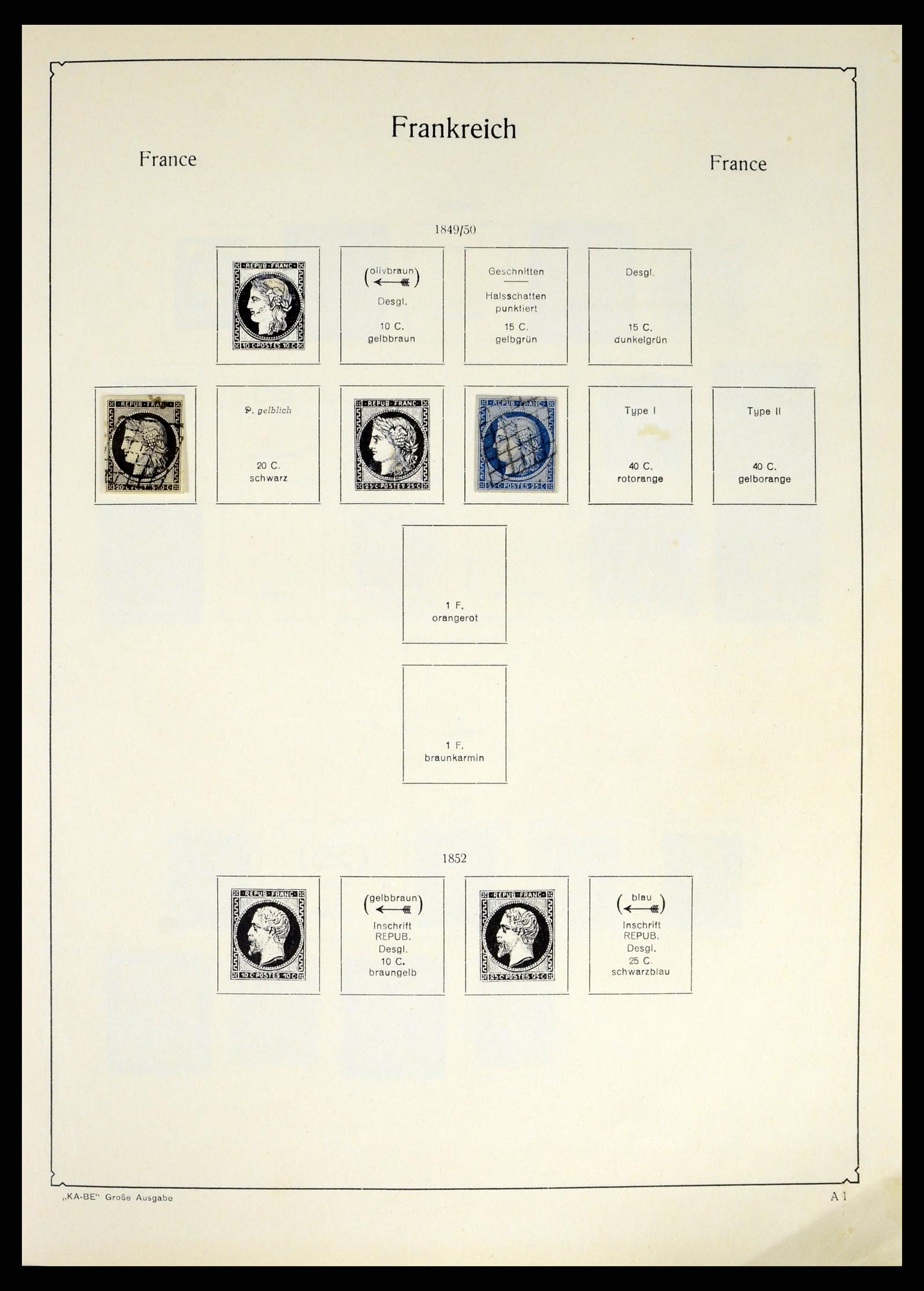 38120 0003 - Postzegelverzameling 38120 Frankrijk 1849-1991.
